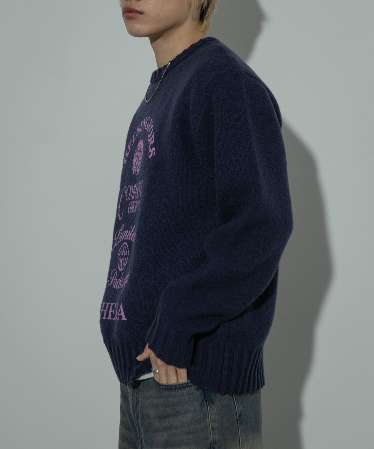 SENSE OF PLACE by URBAN RESEARCH「『洗濯可』グラフィックプリントニット」|ニット・セーター|