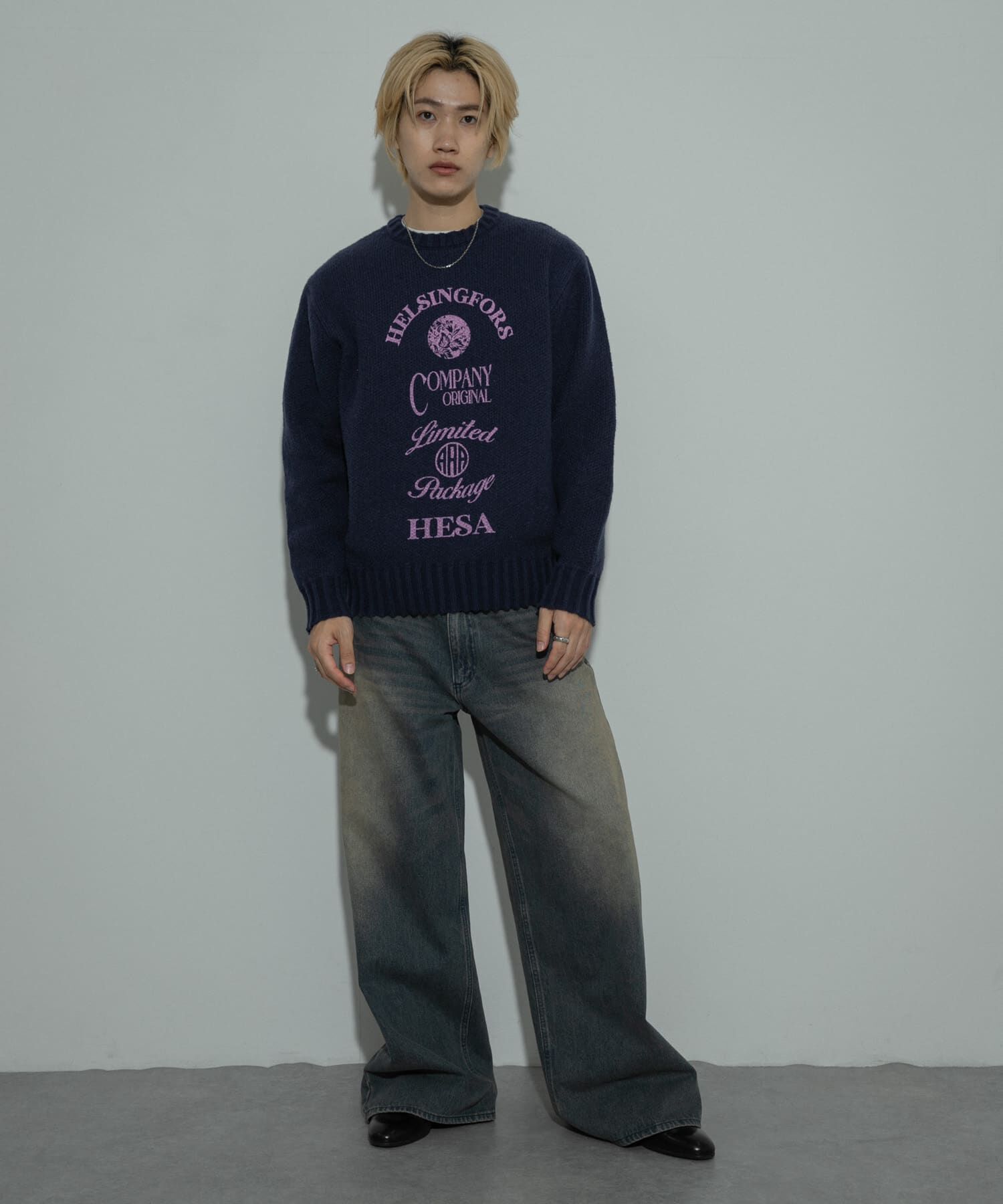 SENSE OF PLACE by URBAN RESEARCH「『洗濯可』グラフィックプリントニット」|ニット・セーター|