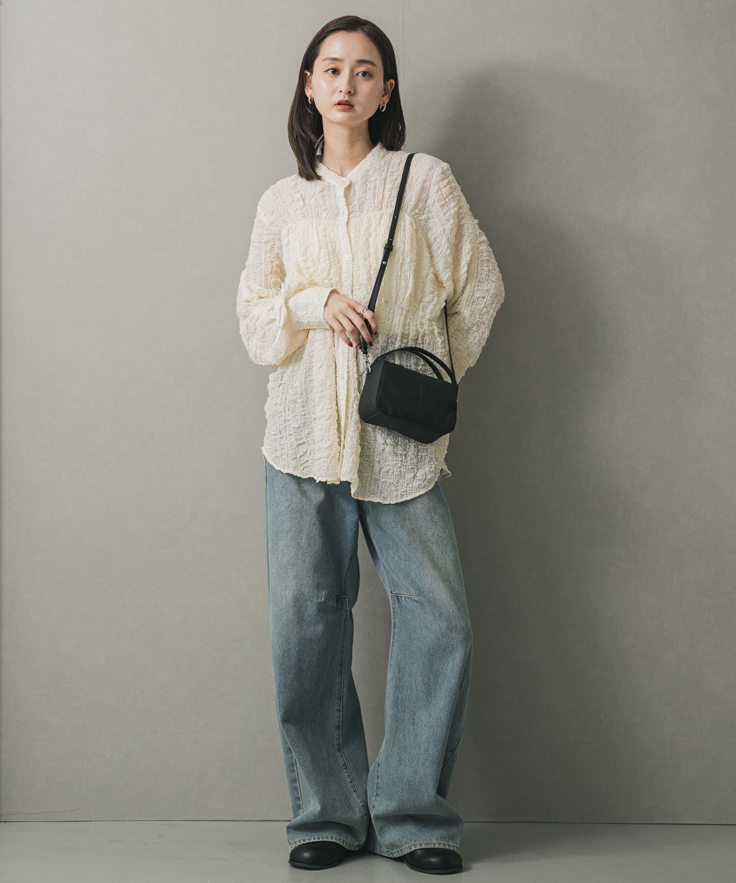 SENSE OF PLACE by URBAN RESEARCH「『防汚』2WAYセンターシームプチショルダーバッグ」|ハンドバッグ|