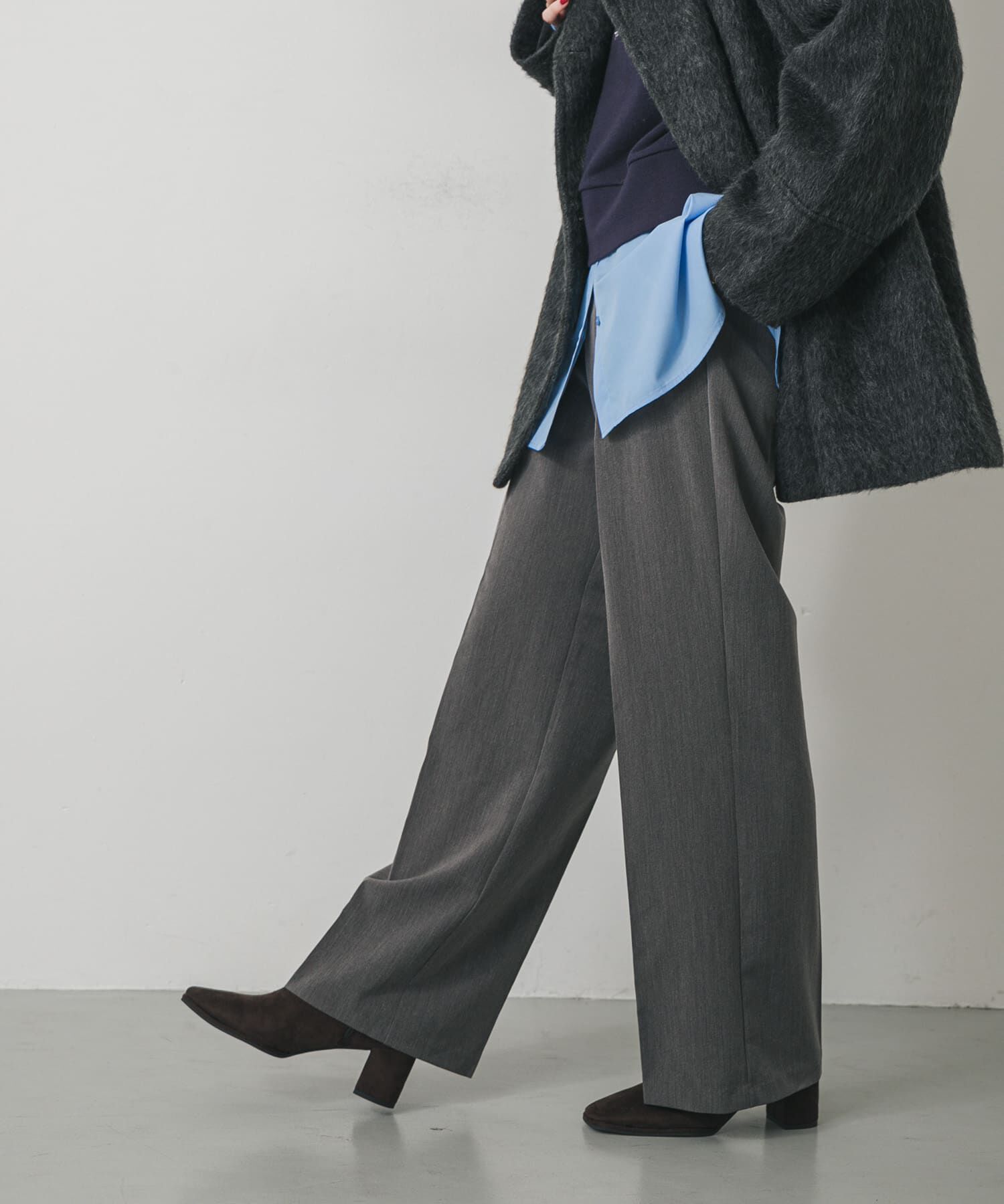 SENSE OF PLACE by URBAN RESEARCH「センタープレスストレートパンツ」|その他|グレー