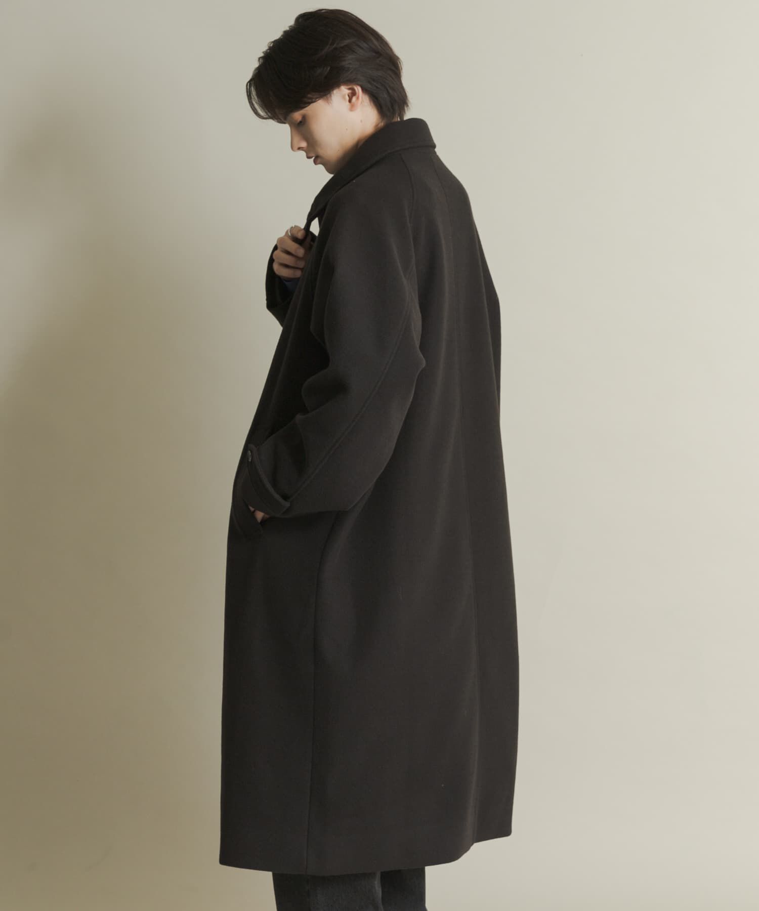 SENSE OF PLACE by URBAN RESEARCH「『ユニセックス』バルマカーンルーズコート」|ノーカラーコート|