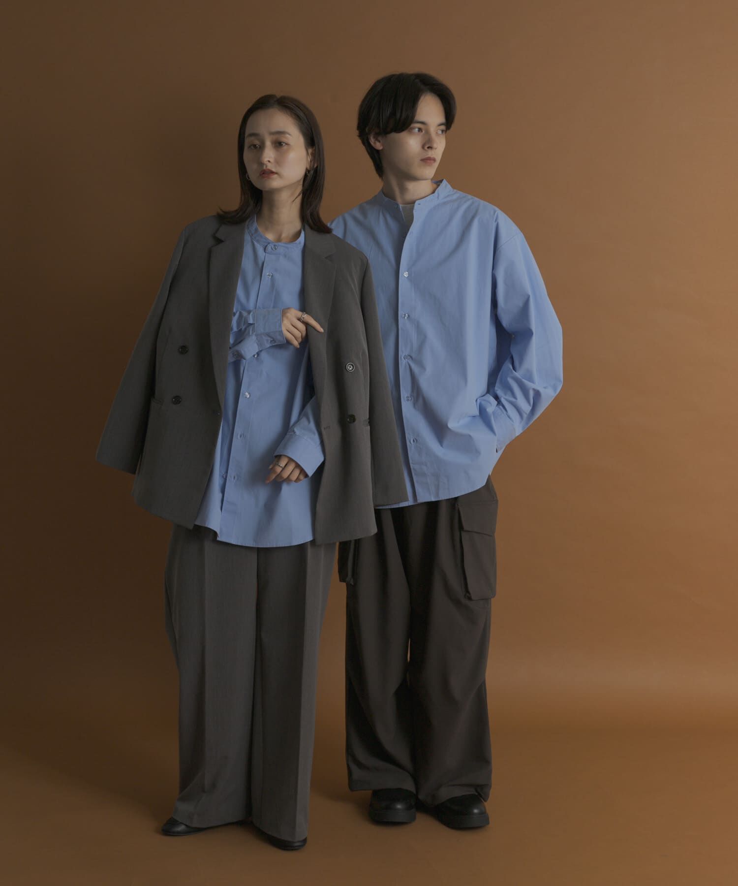 SENSE OF PLACE by URBAN RESEARCH「ピーチブロードバンドカラーロングスリーブシャツ」|シャツ・ブラウス|