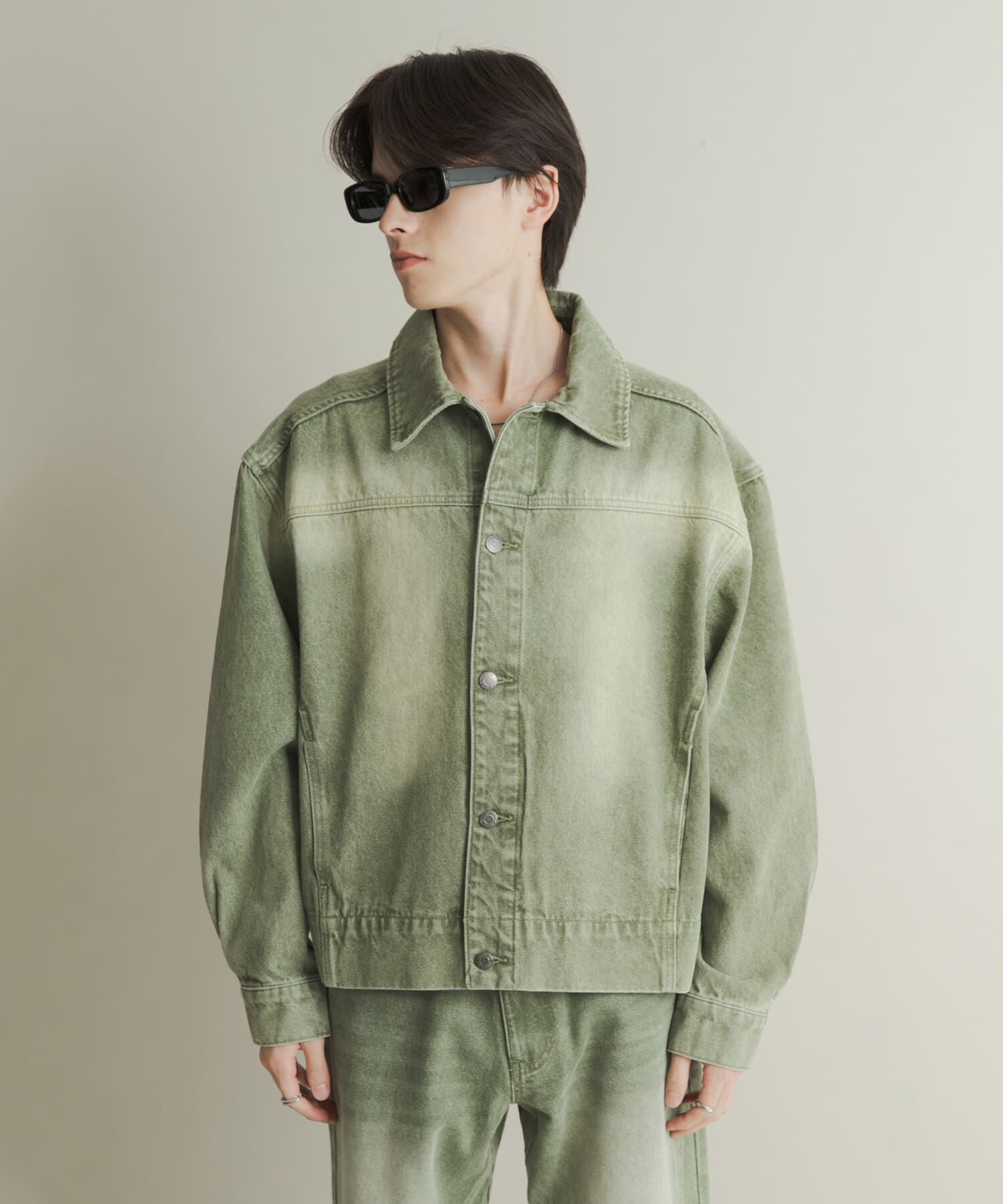 SENSE OF PLACE by URBAN RESEARCH「ツイストデニムブルゾン」|デニムジャケット|