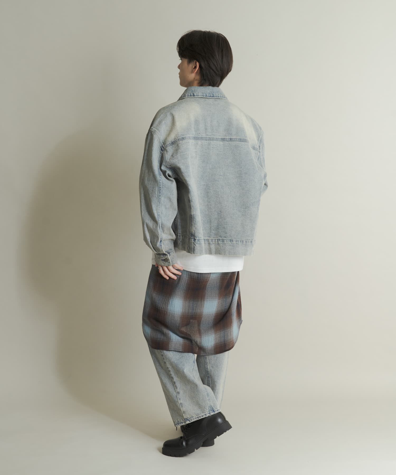 SENSE OF PLACE by URBAN RESEARCH「ツイストデニムブルゾン」|デニムジャケット|