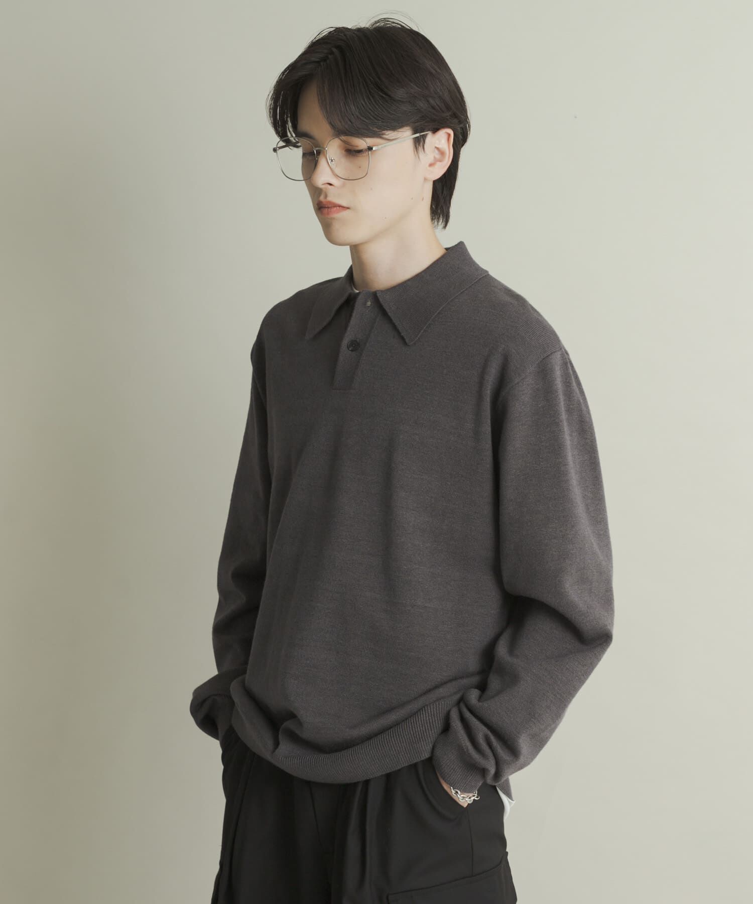 SENSE OF PLACE by URBAN RESEARCH「『一部WEB限定カラー』『洗濯可/毛玉防止』ストレッチニットポロシャツ」|ニット・セーター|