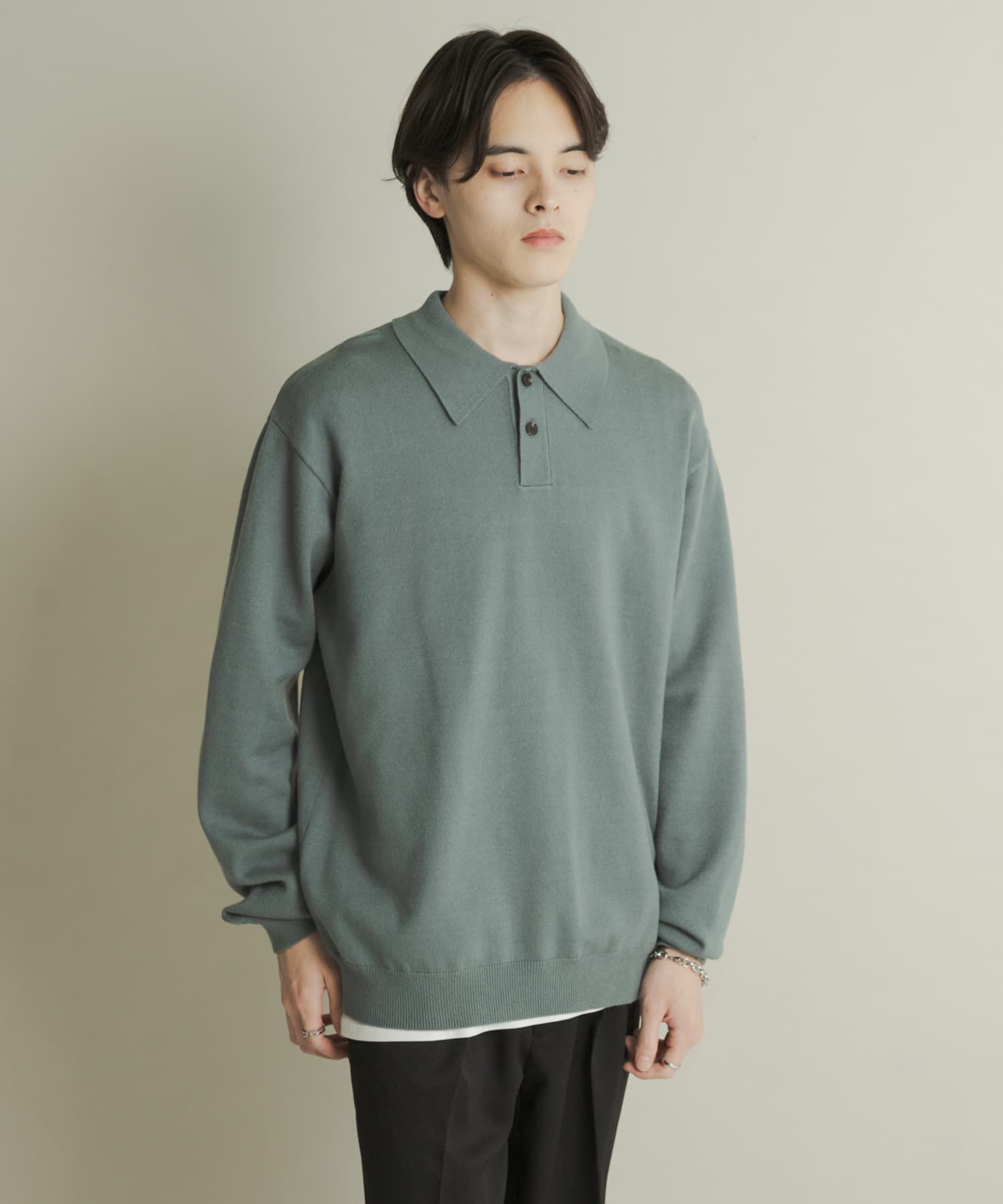 SENSE OF PLACE by URBAN RESEARCH「『一部WEB限定カラー』『洗濯可/毛玉防止』ストレッチニットポロシャツ」|ニット・セーター|