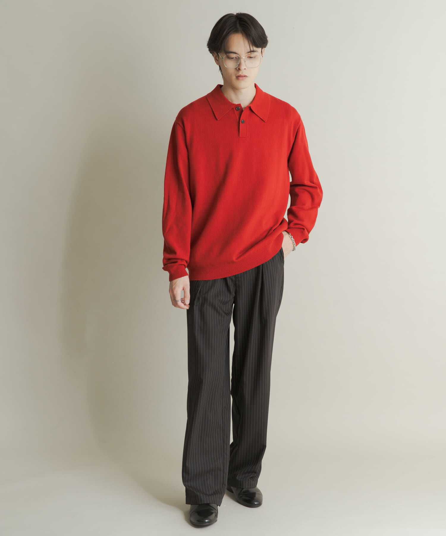 SENSE OF PLACE by URBAN RESEARCH「『一部WEB限定カラー』『洗濯可/毛玉防止』ストレッチニットポロシャツ」|ニット・セーター|