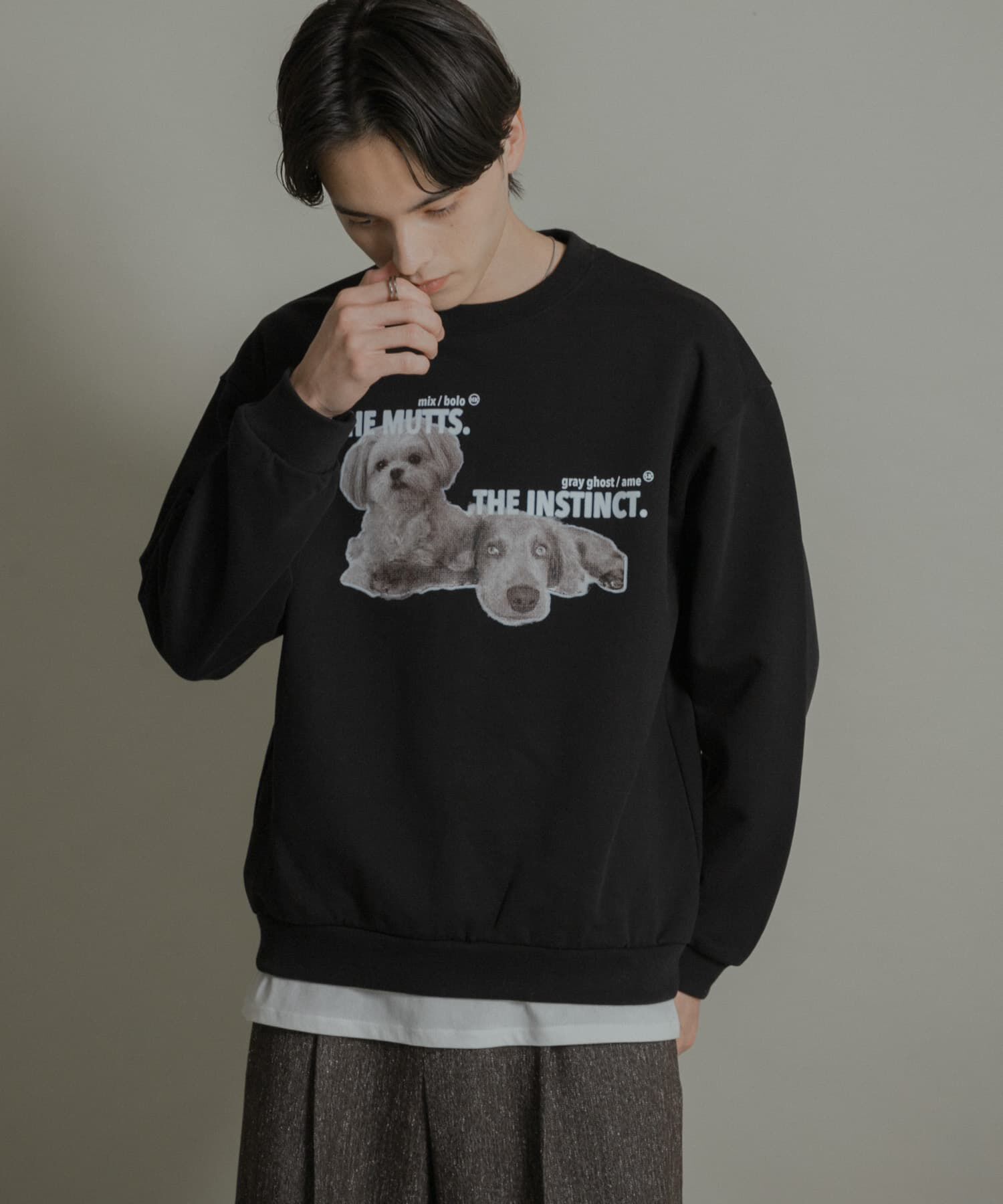SENSE OF PLACE by URBAN RESEARCH「Dog graphic crew-neck Sweat」|スウェット・ジャージ|