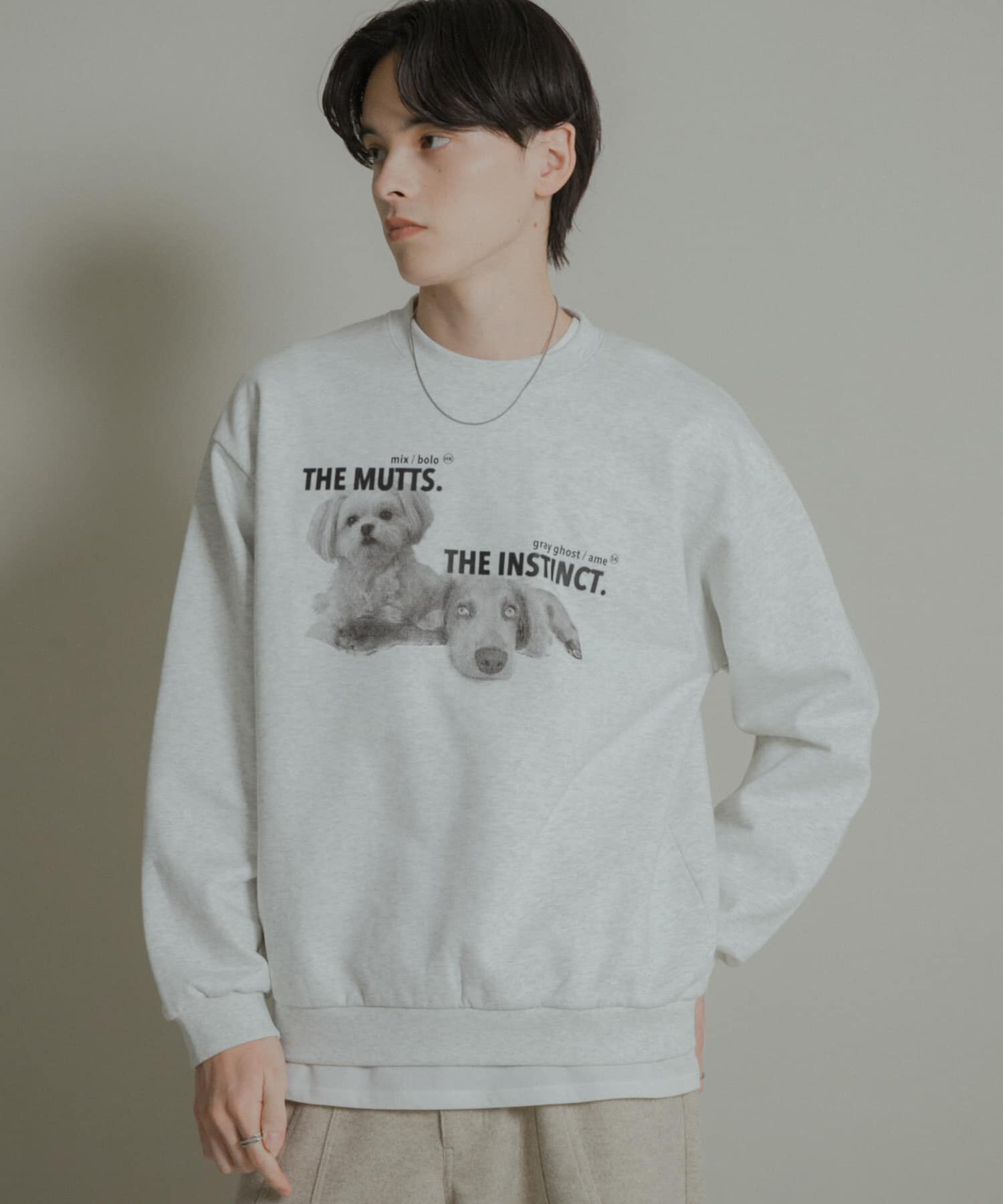 SENSE OF PLACE by URBAN RESEARCH「Dog graphic crew-neck Sweat」|スウェット・ジャージ|