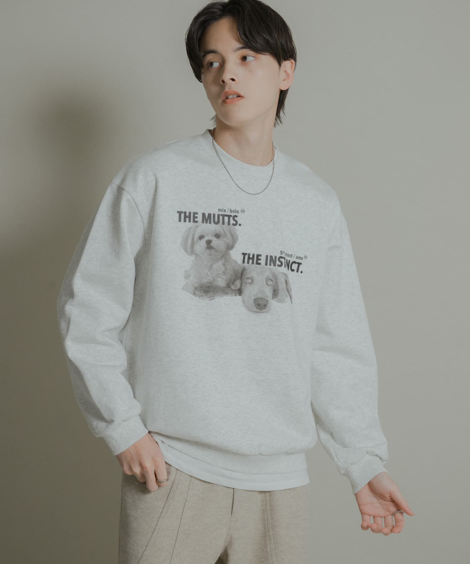 SENSE OF PLACE by URBAN RESEARCH「Dog graphic crew-neck Sweat」|スウェット・ジャージ|