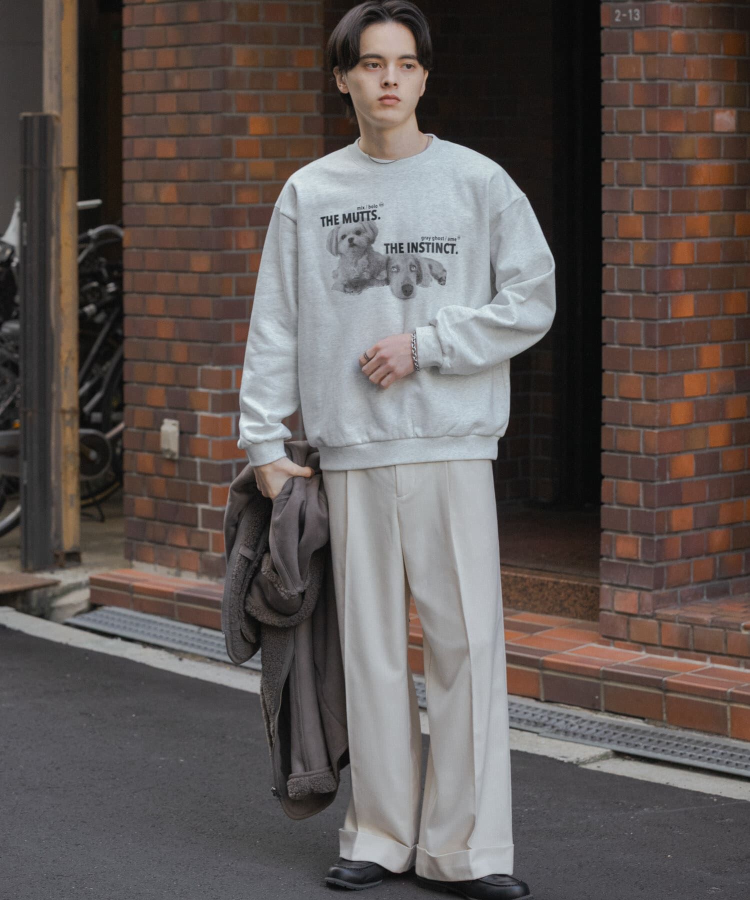 SENSE OF PLACE by URBAN RESEARCH「Dog graphic crew-neck Sweat」|スウェット・ジャージ|