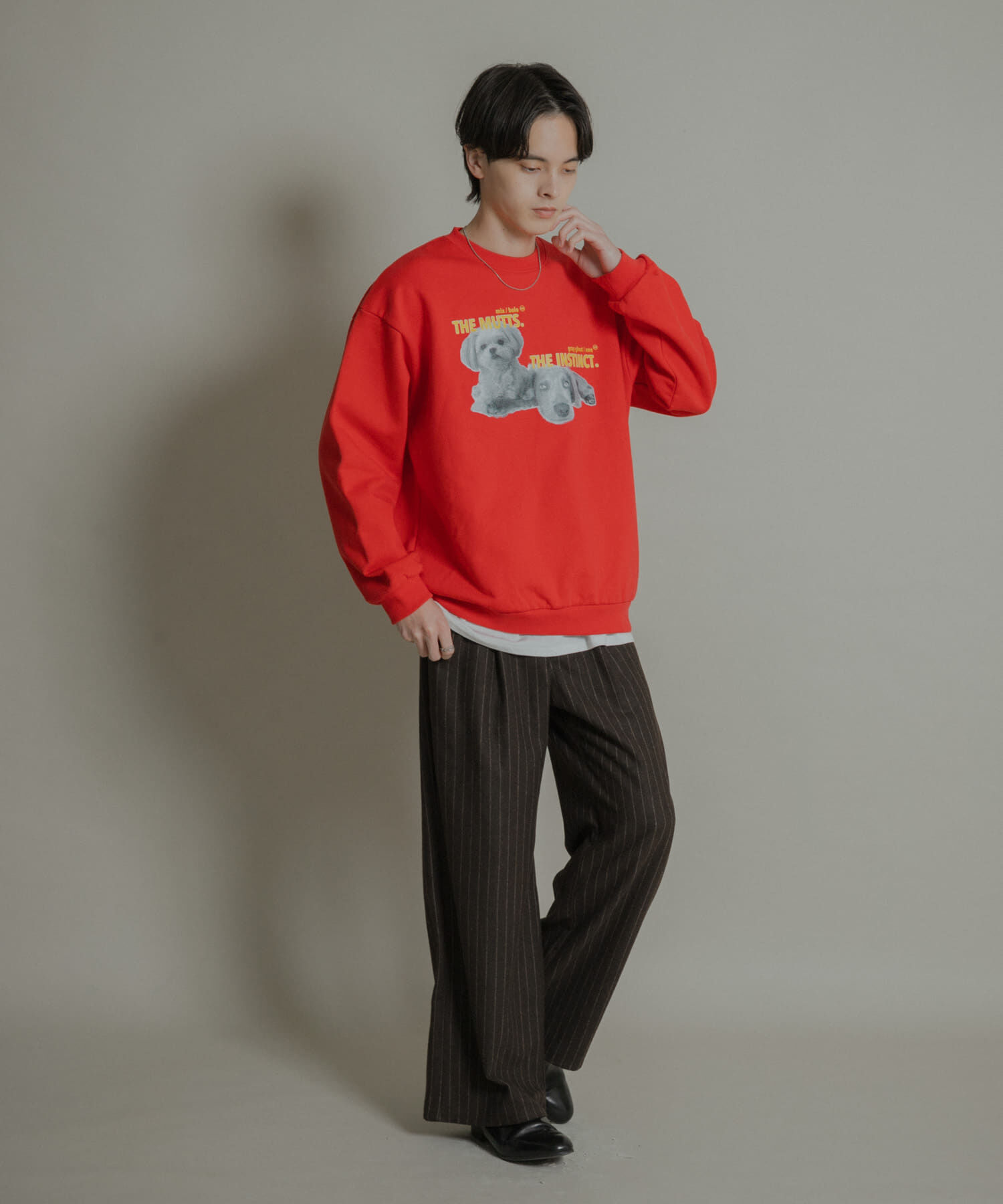 SENSE OF PLACE by URBAN RESEARCH「Dog graphic crew-neck Sweat」|スウェット・ジャージ|