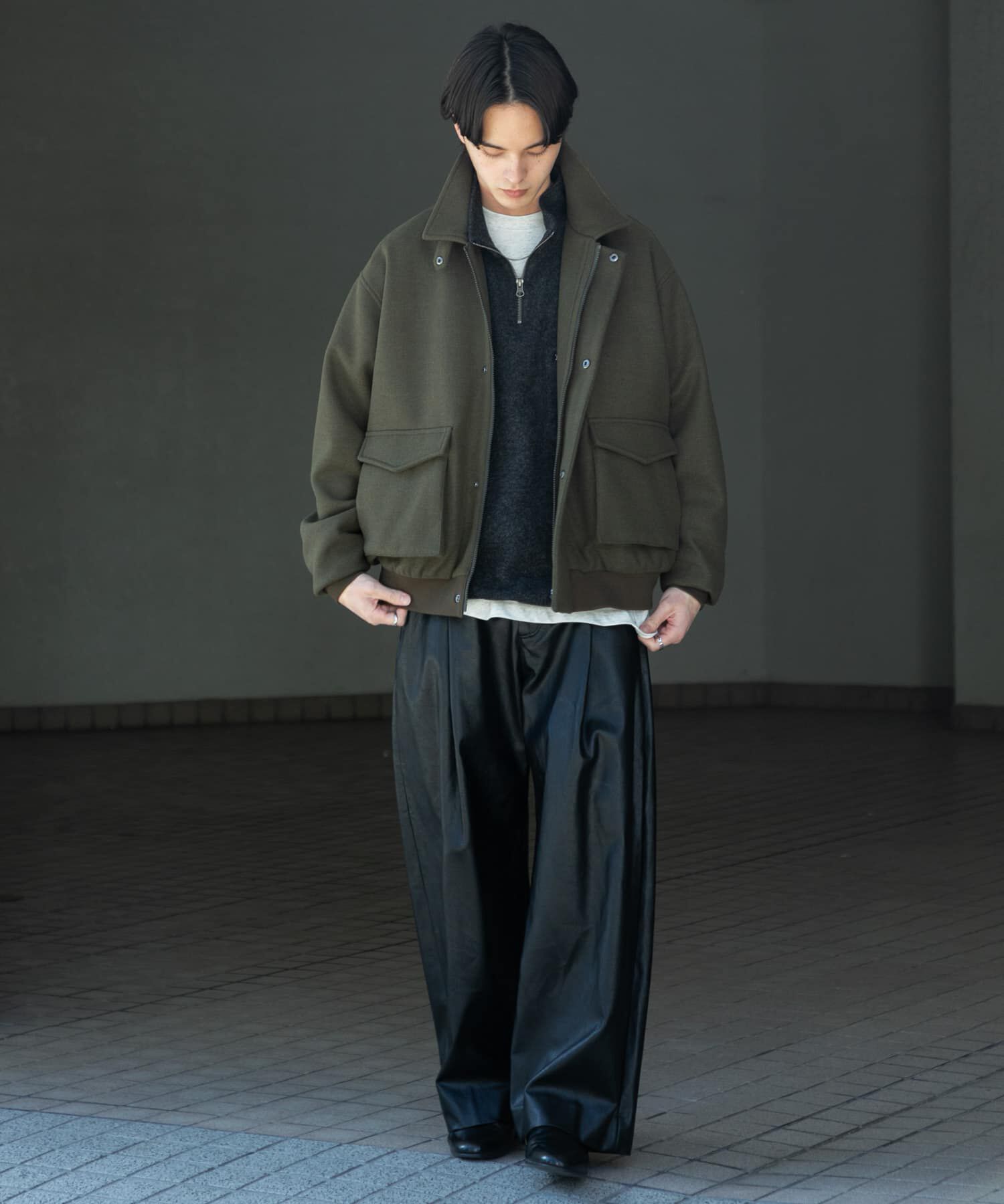 SENSE OF PLACE by URBAN RESEARCH「『UR TECH』カットメルトンブルゾン」|ブルゾン・スタジャン|