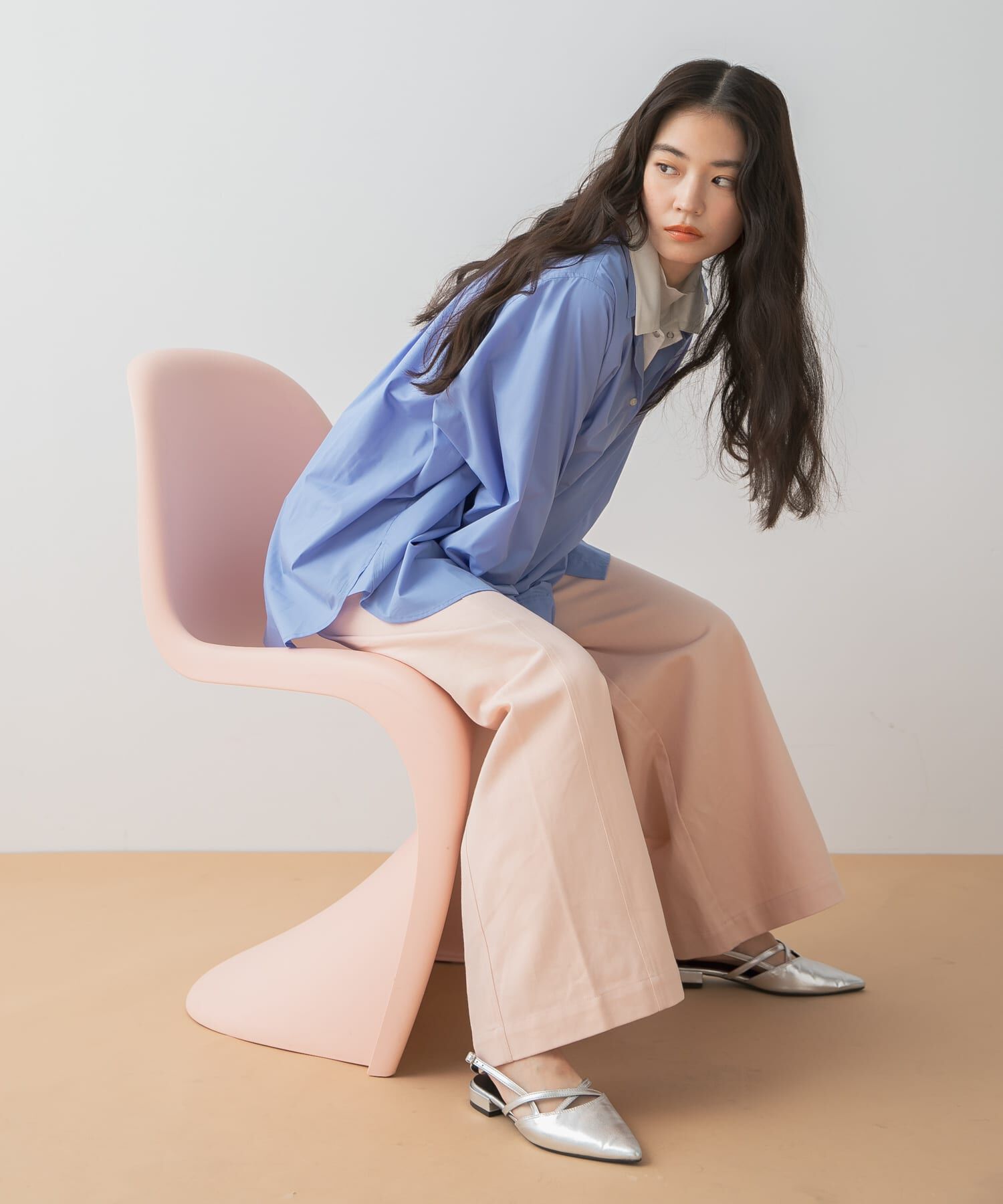 SENSE OF PLACE by URBAN RESEARCH「『イージーケア』レイヤードカフスルーズシャツ」|シャツ・ブラウス|