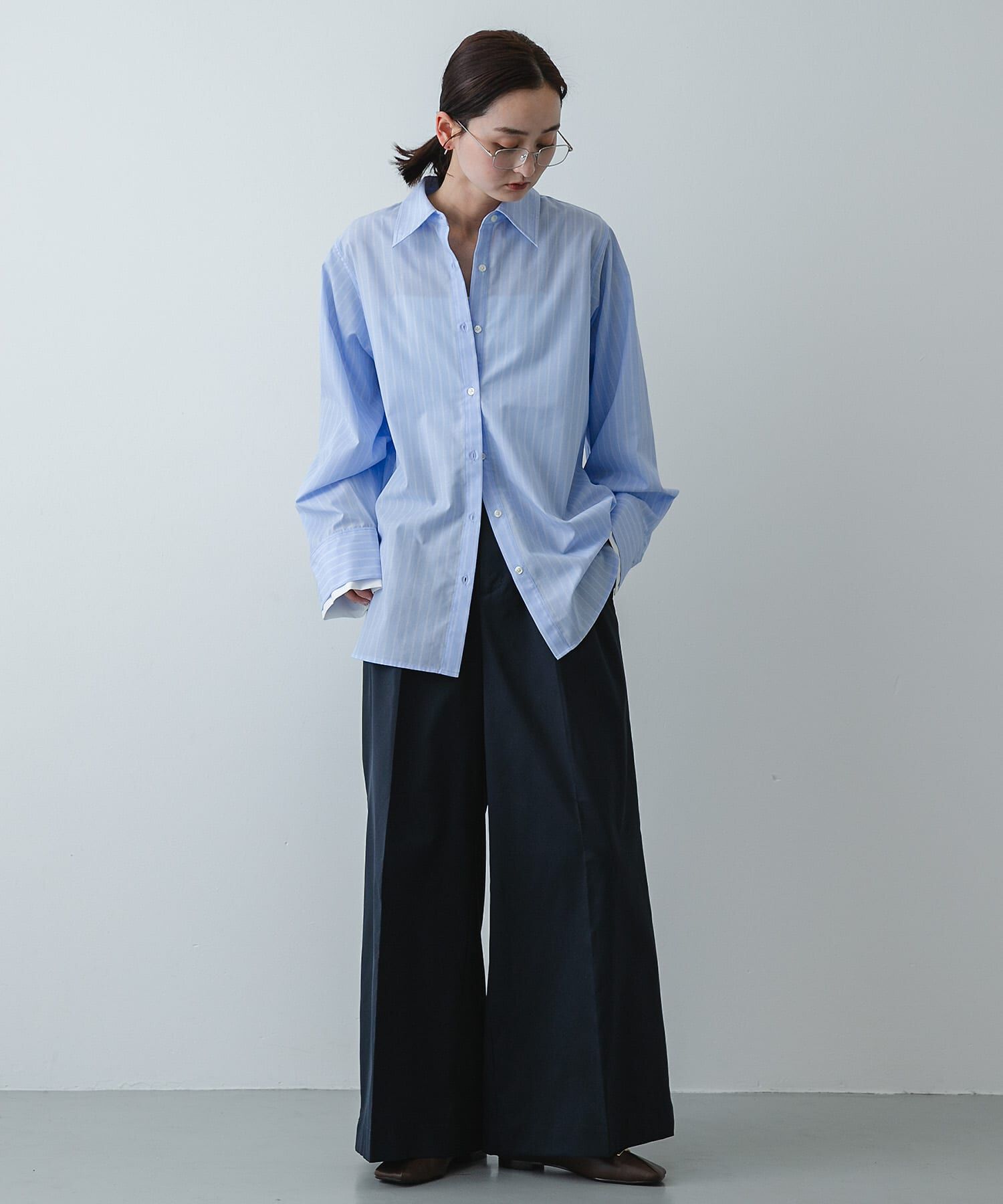 SENSE OF PLACE by URBAN RESEARCH「『イージーケア』レイヤードカフスルーズシャツ」|シャツ・ブラウス|