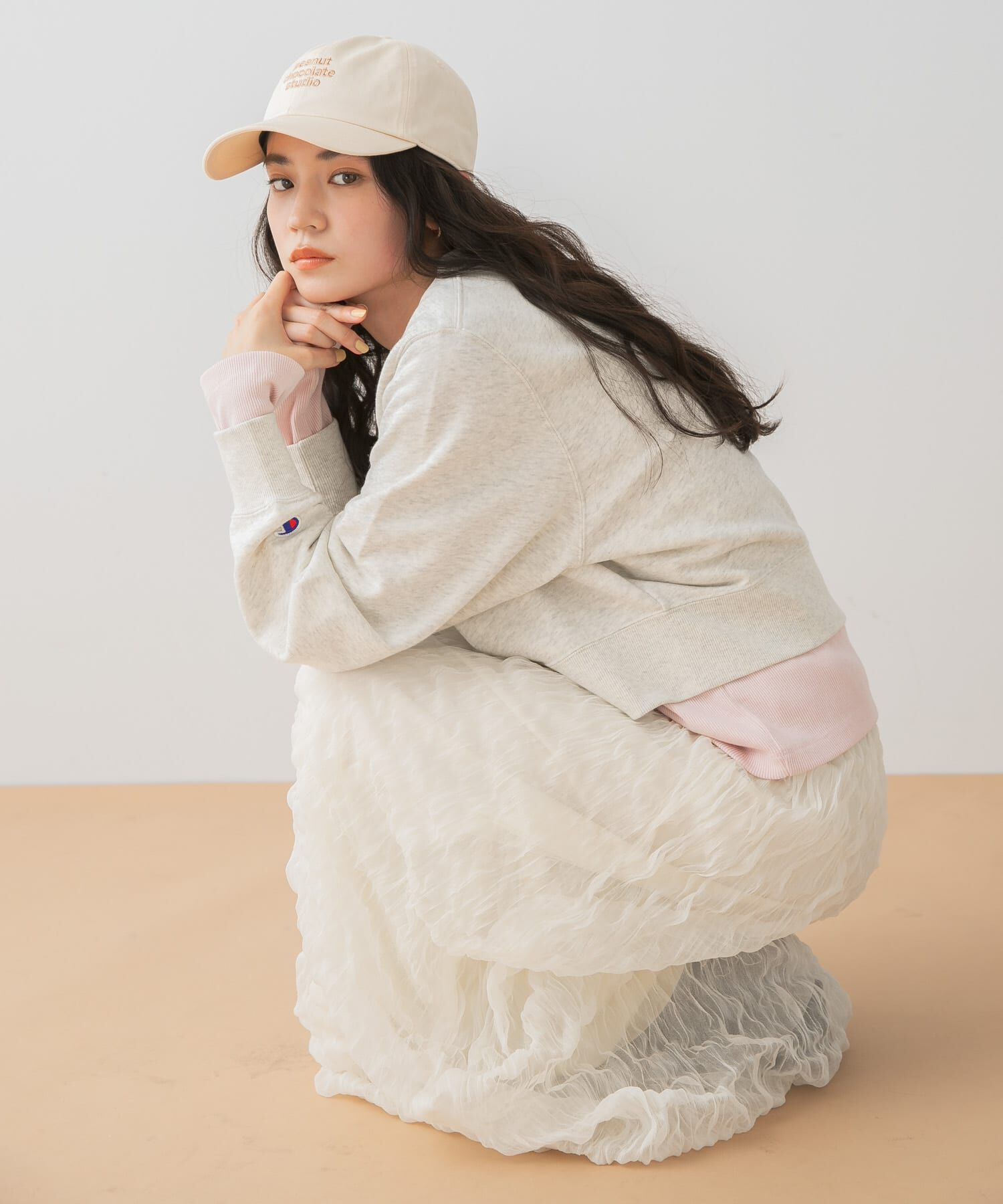 SENSE OF PLACE by URBAN RESEARCH「ウェーブチュールスカート」|スカート|