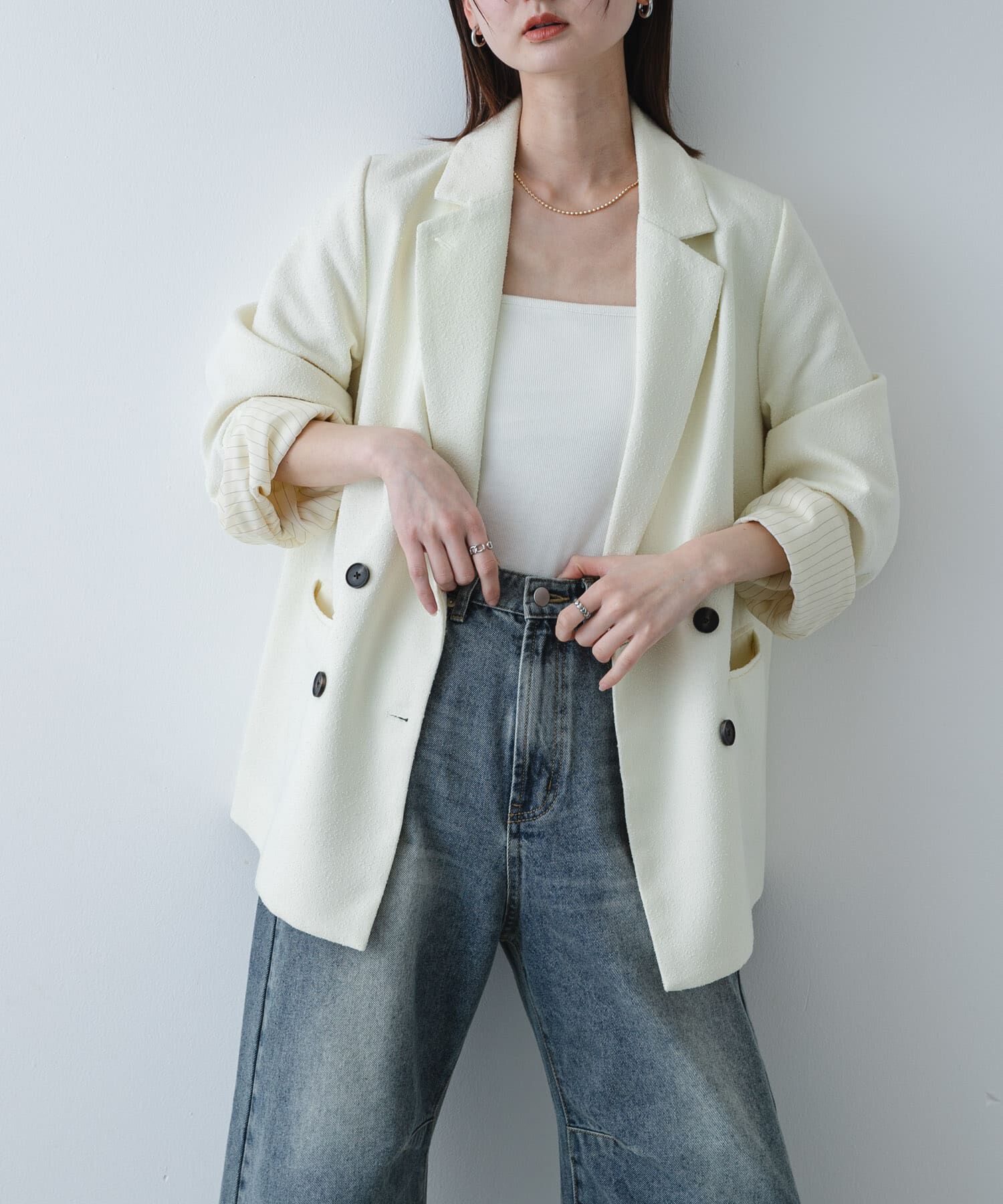 SENSE OF PLACE by URBAN RESEARCH「ワイドスリーブオーバージャケット」|その他|アイボリー