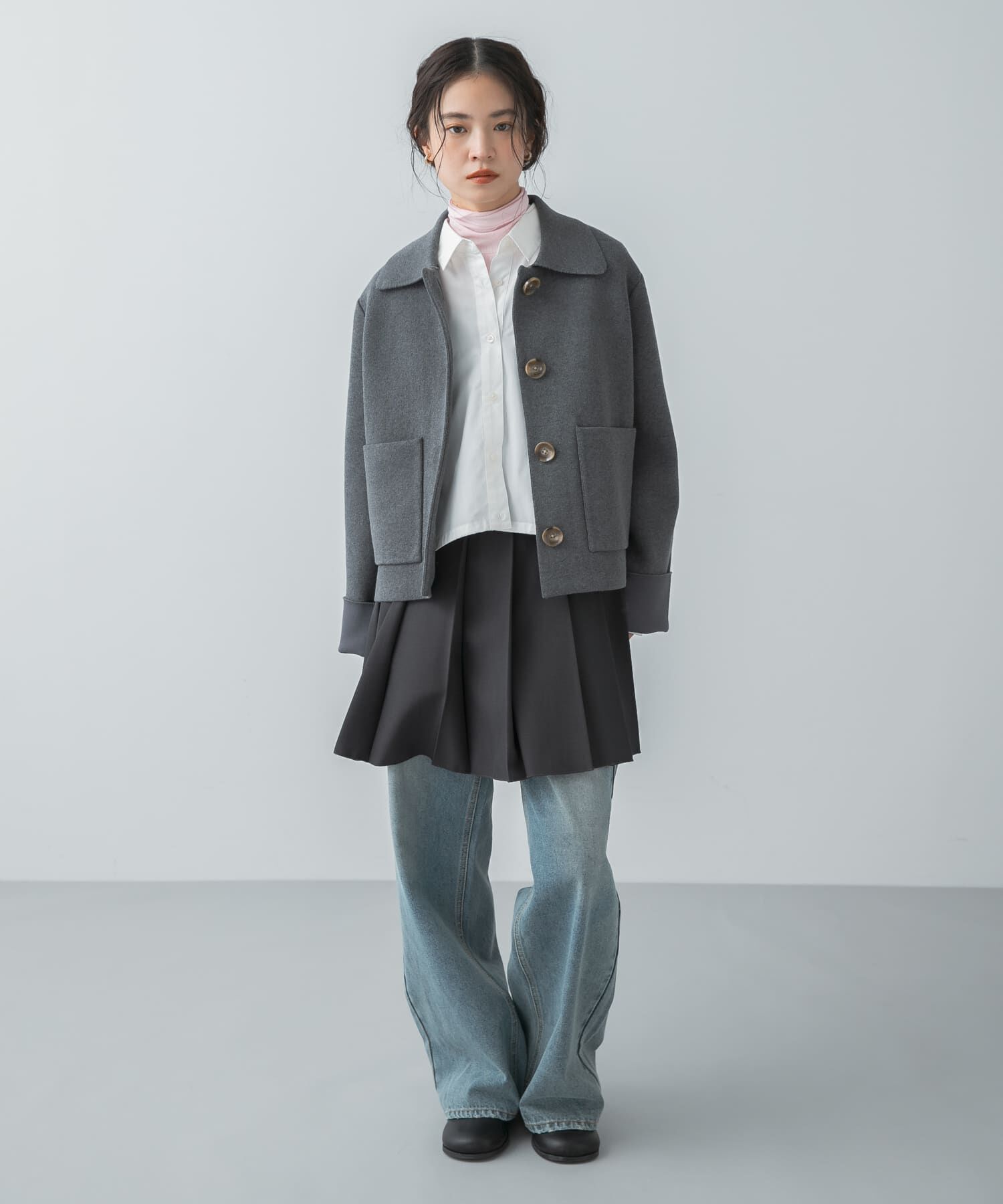 SENSE OF PLACE by URBAN RESEARCH「『洗濯可』ビックボタンニットジャケット」|ニット・セーター|