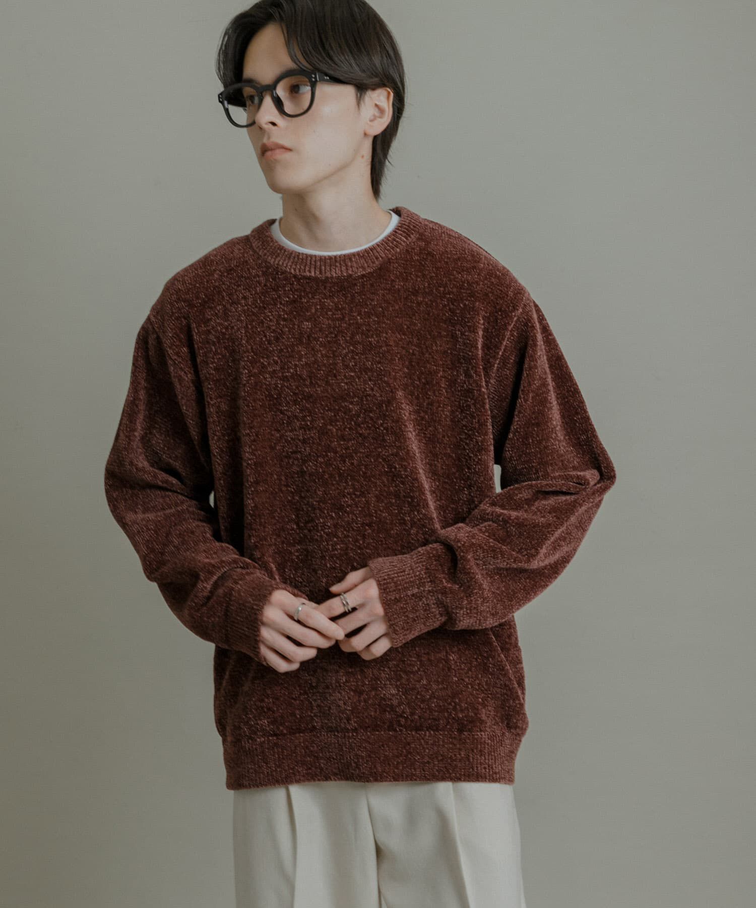 SENSE OF PLACE by URBAN RESEARCH「『洗濯可』モールニットプルオーバー」|ニット・セーター|