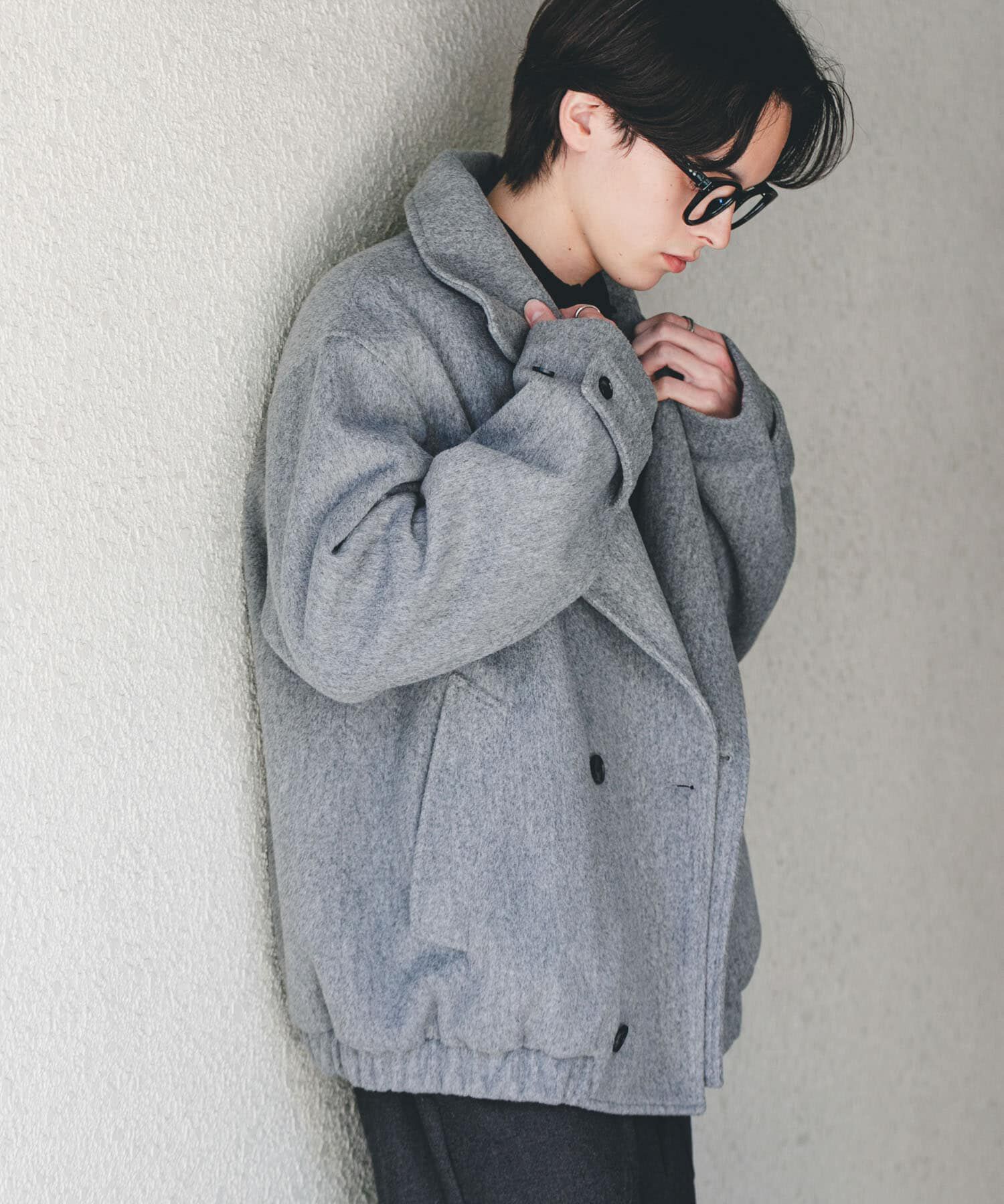 SENSE OF PLACE by URBAN RESEARCH「シャギーダブルスタンドブルゾン」|ブルゾン・スタジャン|