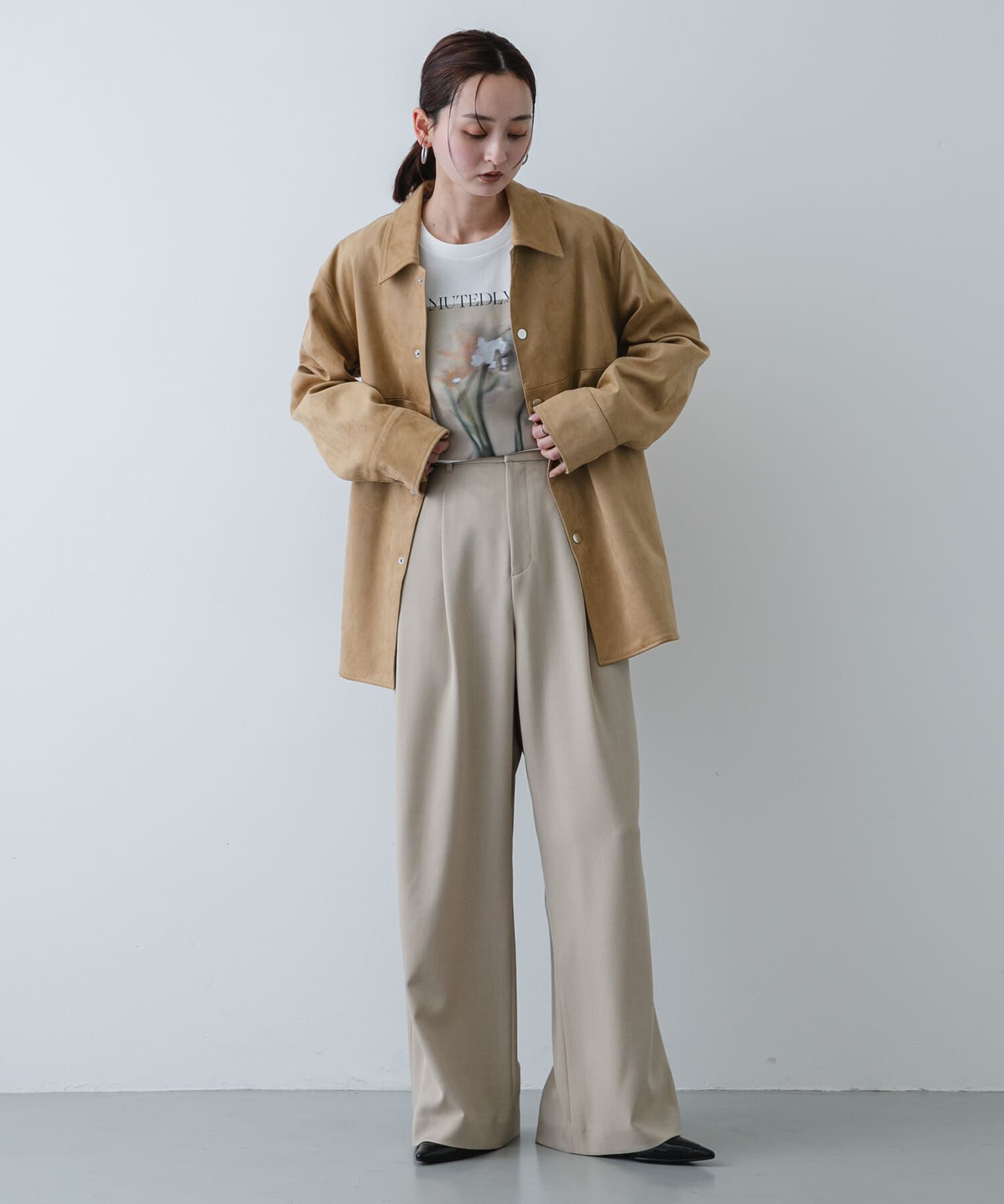 SENSE OF PLACE by URBAN RESEARCH「FSステンカラージャケット」|ノーカラーコート|