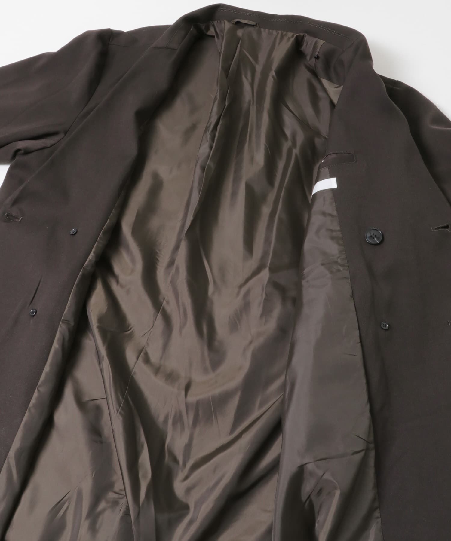 SENSE OF PLACE by URBAN RESEARCH「ダブルブレストロングコート」|ノーカラーコート|