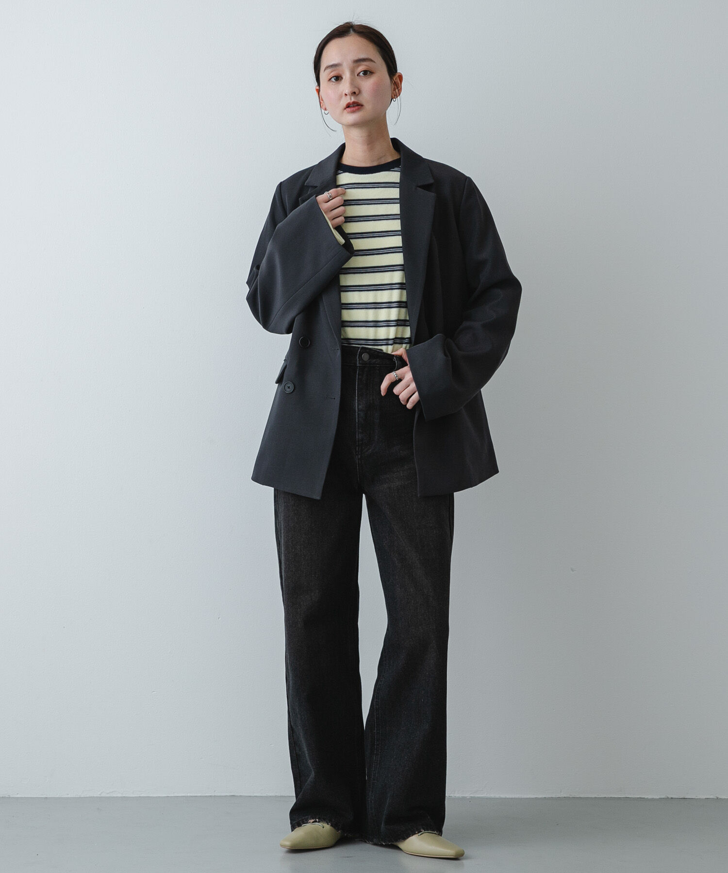 SENSE OF PLACE by URBAN RESEARCH「ベロアボーダーTシャツ」|Tシャツ・カットソー|