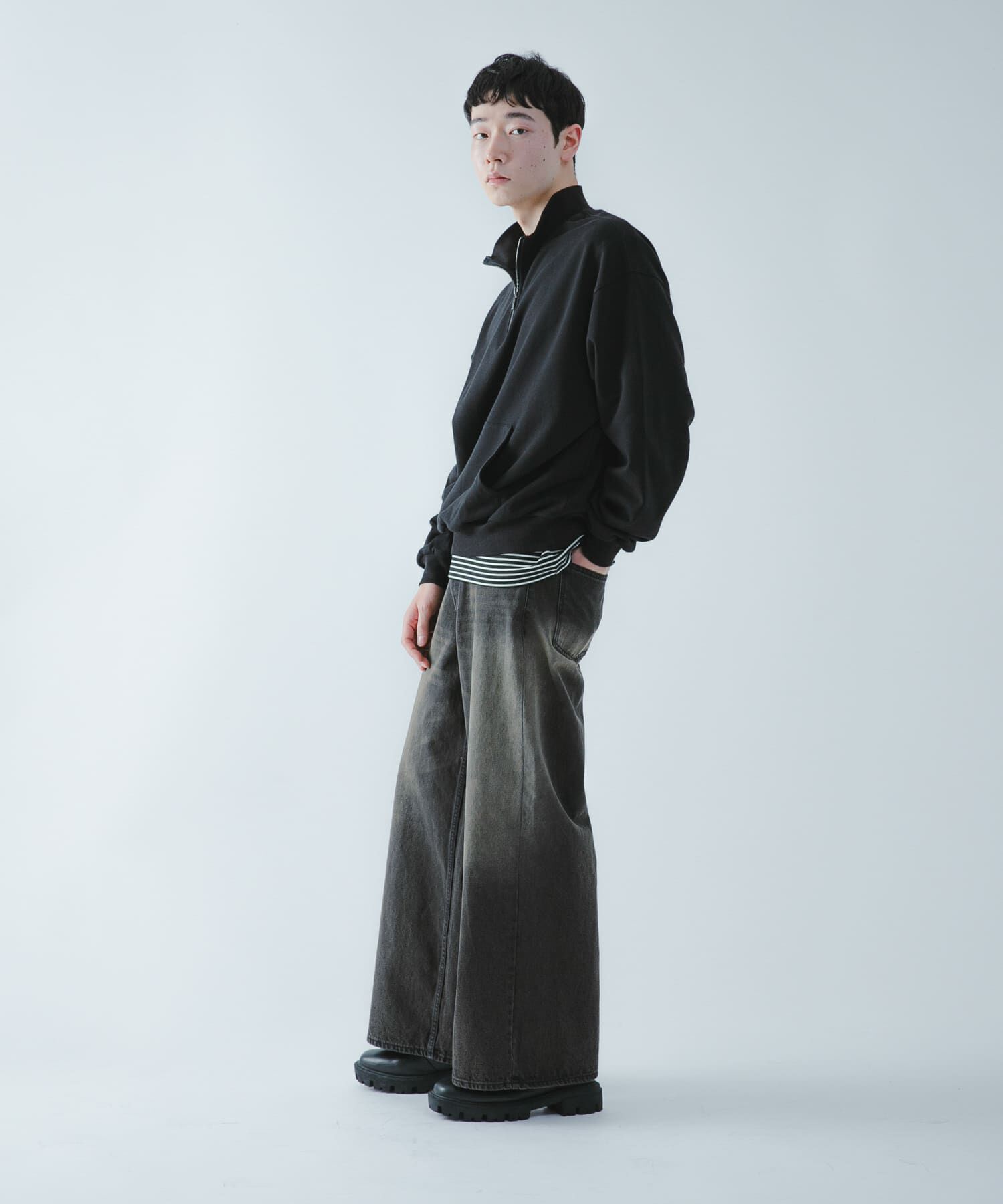 SENSE OF PLACE by URBAN RESEARCH「『洗濯可/撥水/防花粉』SKINProofハーフジップスウェット」|スウェット・ジャージ|