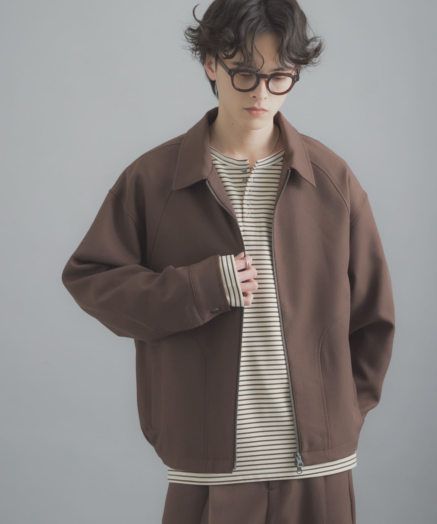 SENSE OF PLACE by URBAN RESEARCH「『撥水/防花粉』SKINProofジップブルゾン」|ブルゾン・スタジャン|