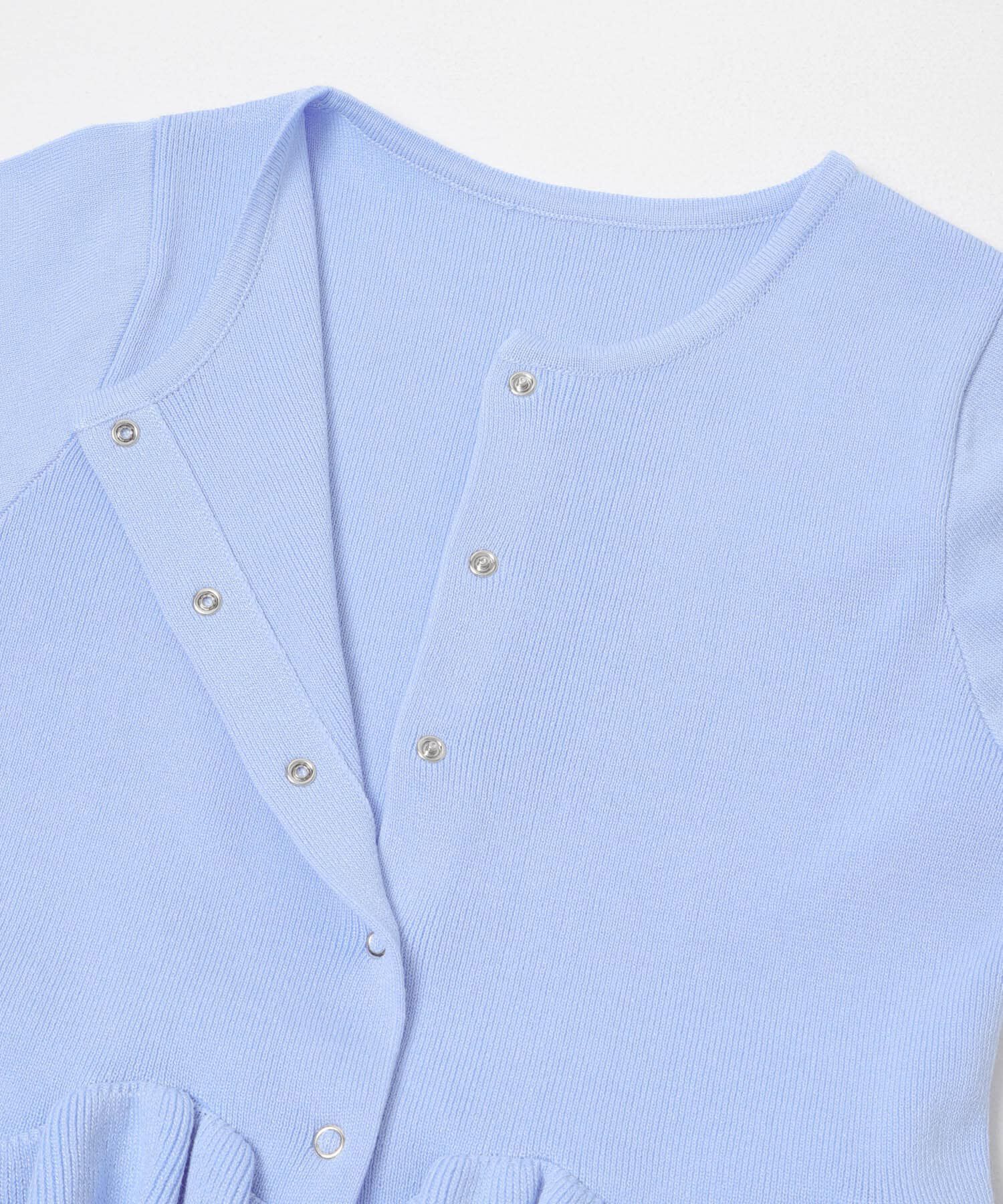 SENSE OF PLACE by URBAN RESEARCH「『洗濯可』ウェーブペプラムニットカーディガン」|カーディガン|