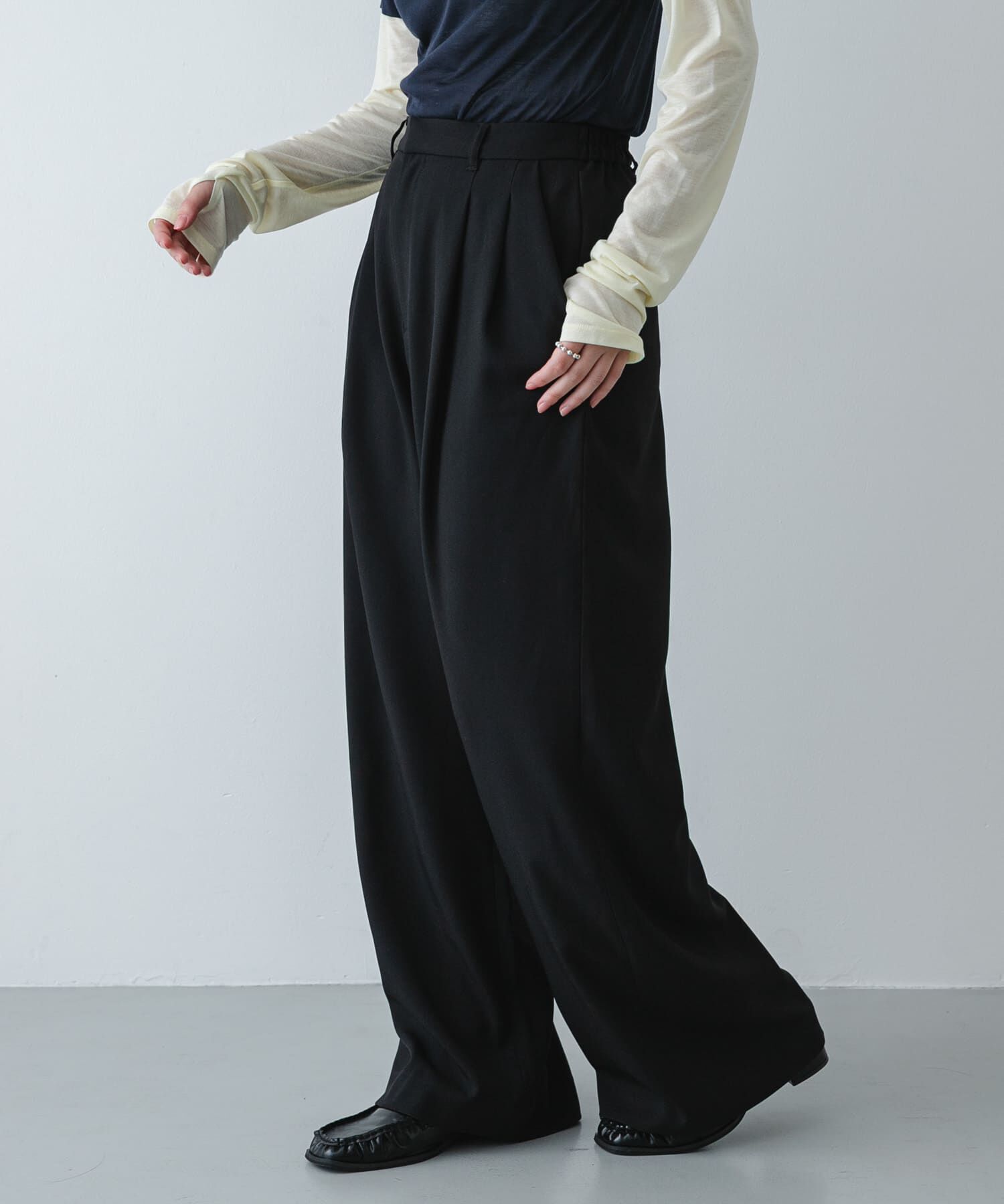 SENSE OF PLACE by URBAN RESEARCH「『イージーケア/速乾/UVカット/接触冷感』ツータックルーズスラックス」|その他|