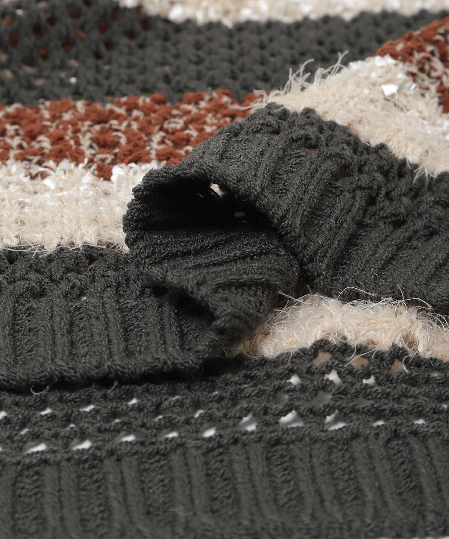 SENSE OF PLACE by URBAN RESEARCH「『洗濯可』ミックスヤーンワイドボーダーニット」|ニット・セーター|