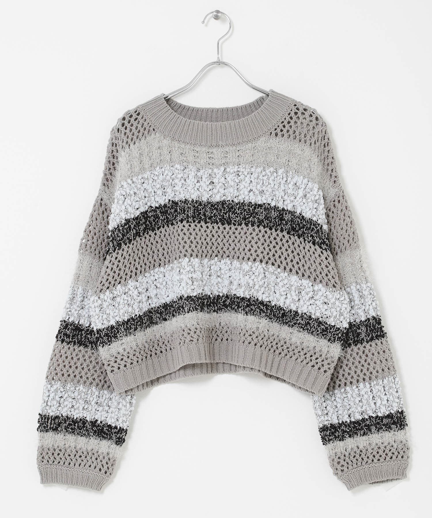 SENSE OF PLACE by URBAN RESEARCH「『洗濯可』ミックスヤーンワイドボーダーニット」|ニット・セーター|