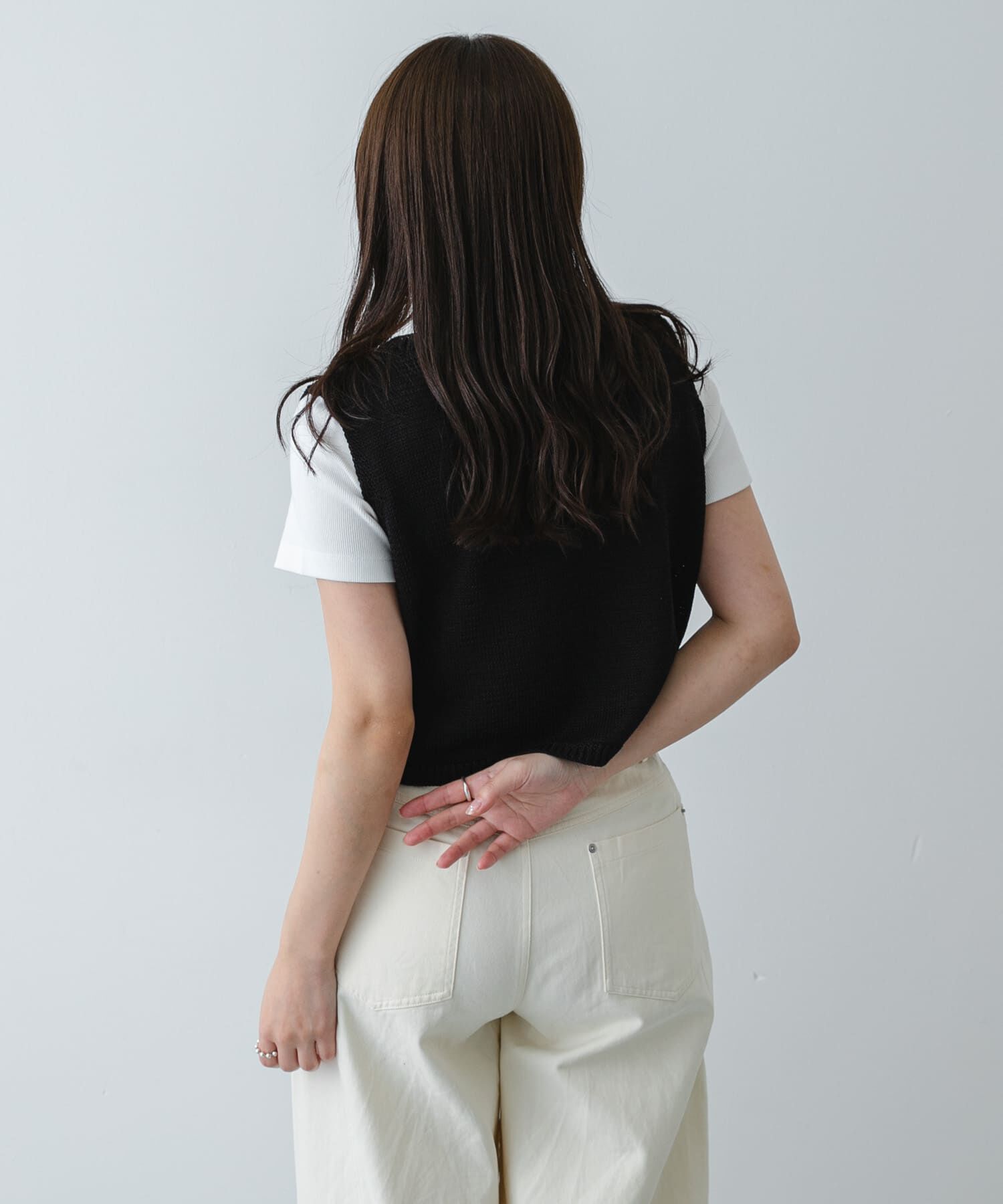 SENSE OF PLACE by URBAN RESEARCH「『洗濯可』リネンタッチクロップドセーター」|ニット・セーター|