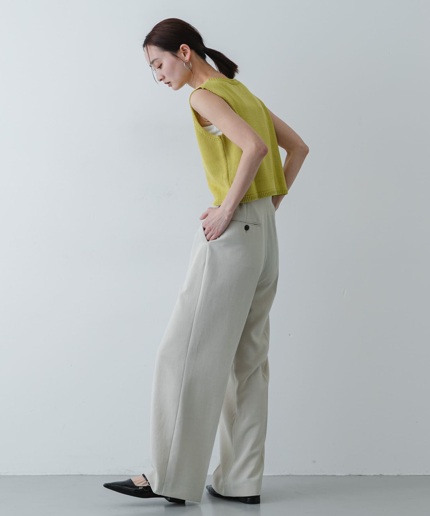 SENSE OF PLACE by URBAN RESEARCH「『洗濯可』リネンタッチクロップドセーター」|ニット・セーター|