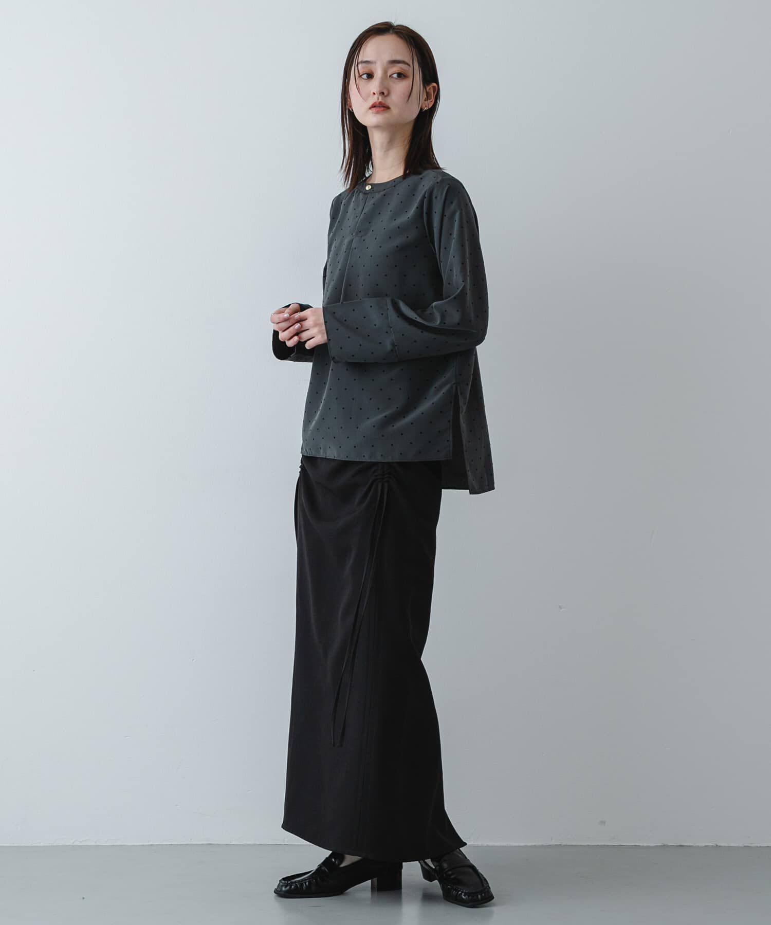 SENSE OF PLACE by URBAN RESEARCH「『イージーケア』ドットアソートTブラウス」|シャツ・ブラウス|