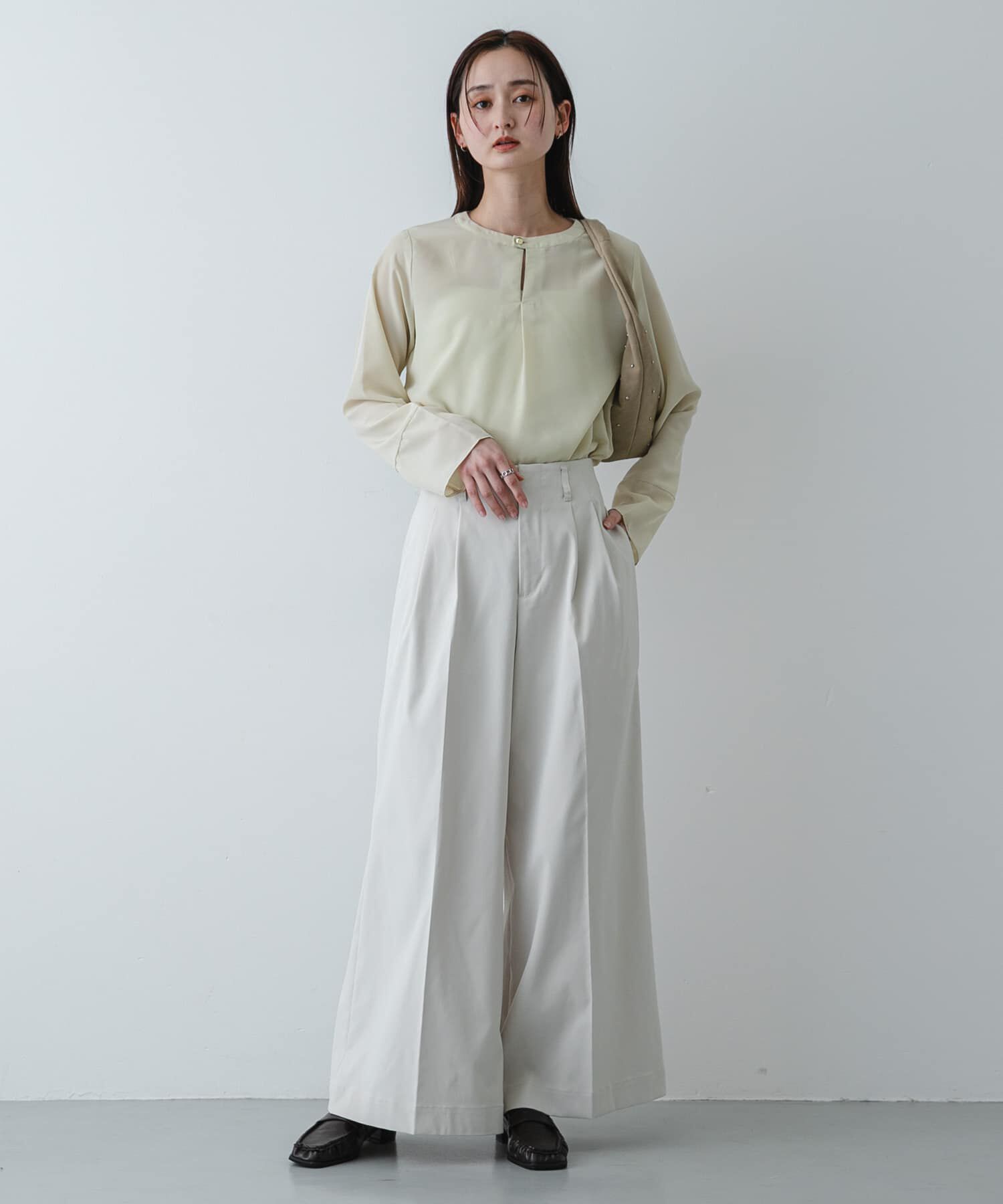 SENSE OF PLACE by URBAN RESEARCH「『イージーケア』ドットアソートTブラウス」|シャツ・ブラウス|