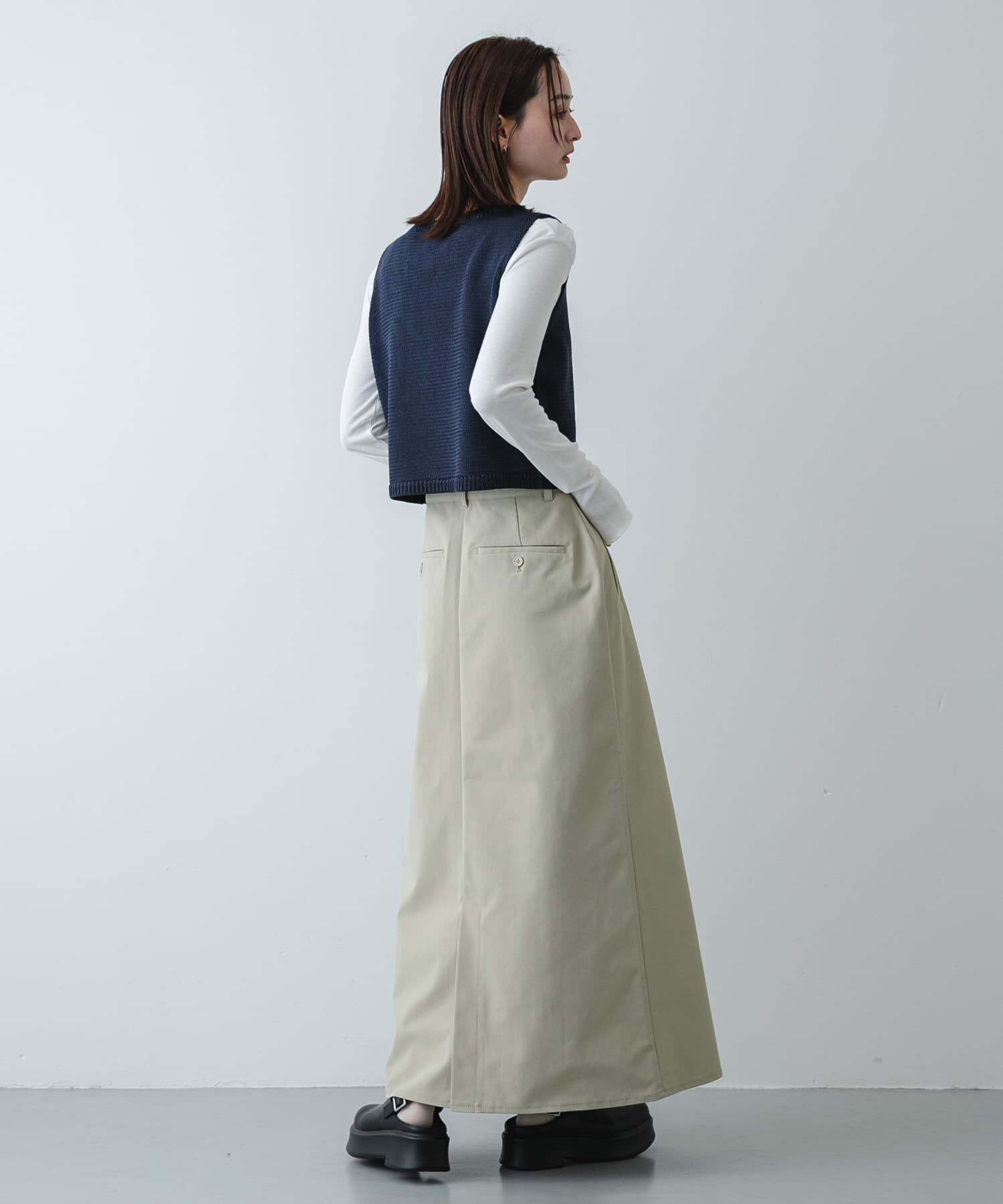 SENSE OF PLACE by URBAN RESEARCH「『イージーケア』フロントポケットチノスカート」|スカート|