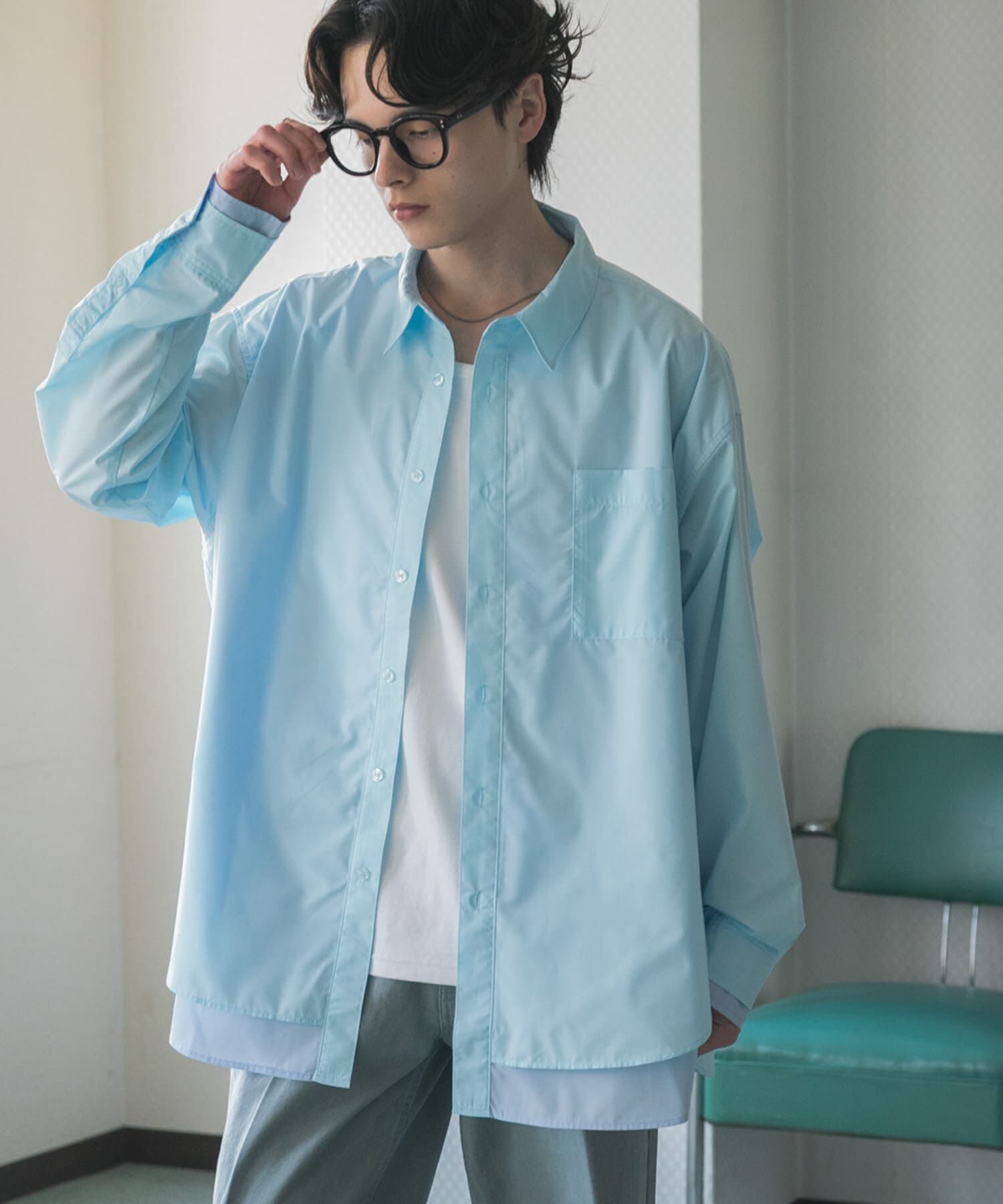 SENSE OF PLACE by URBAN RESEARCH「レイヤードレギュラーカラーシャツ」|シャツ・ブラウス|