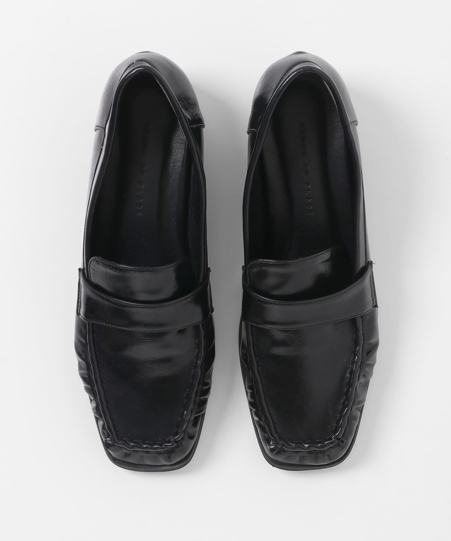 SENSE OF PLACE by URBAN RESEARCH「ワイドスクエアギャザーローファー」|ローファー|