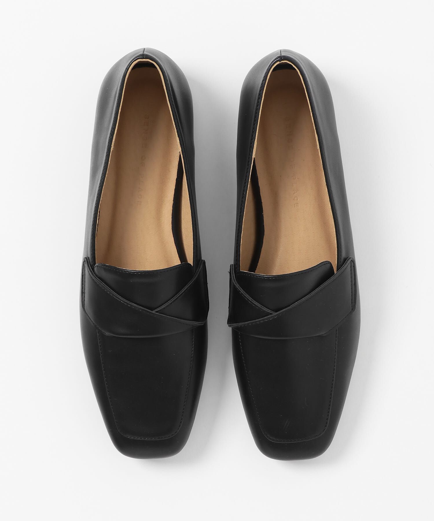 SENSE OF PLACE by URBAN RESEARCH「クロスベルトローファーパンプス」|ローファー|