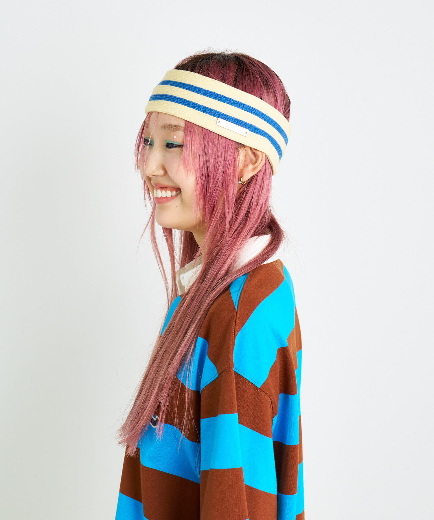 SENSE OF PLACE by URBAN RESEARCH「ANNA SUI NYC　ボーダーニットヘッドバンド」|ヘアバンド|