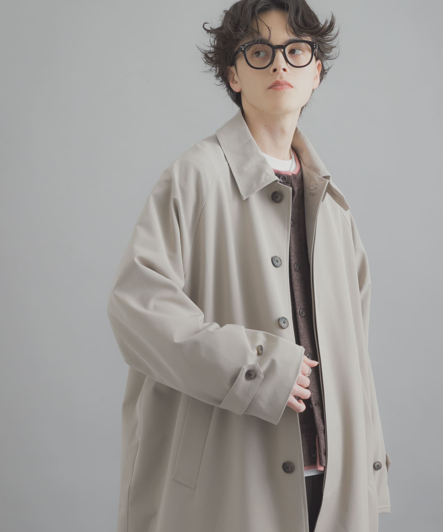 SENSE OF PLACE by URBAN RESEARCH「バルマカーンルーズコート」|ステンカラーコート|