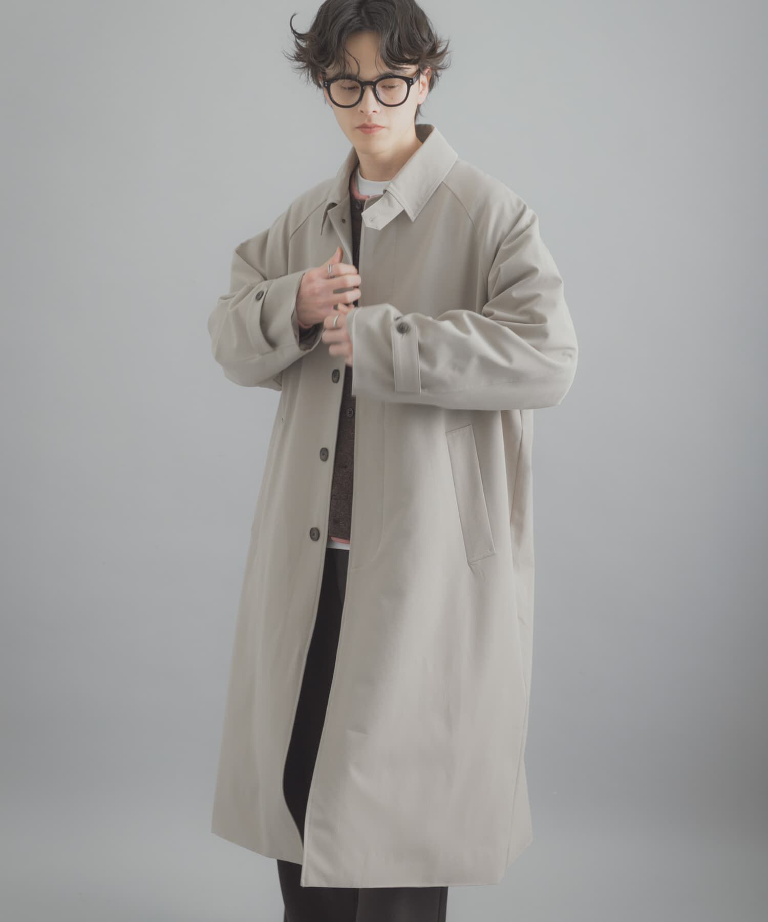 SENSE OF PLACE by URBAN RESEARCH「バルマカーンルーズコート」|ステンカラーコート|