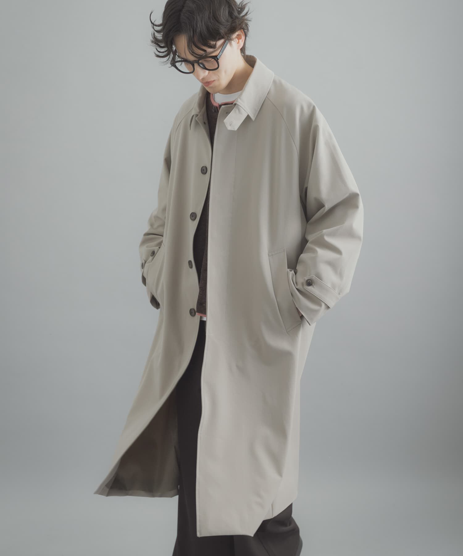 SENSE OF PLACE by URBAN RESEARCH「バルマカーンルーズコート」|ステンカラーコート|