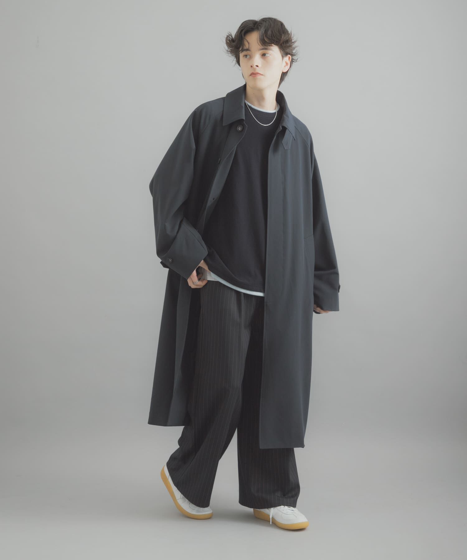 SENSE OF PLACE by URBAN RESEARCH「バルマカーンルーズコート」|ステンカラーコート|