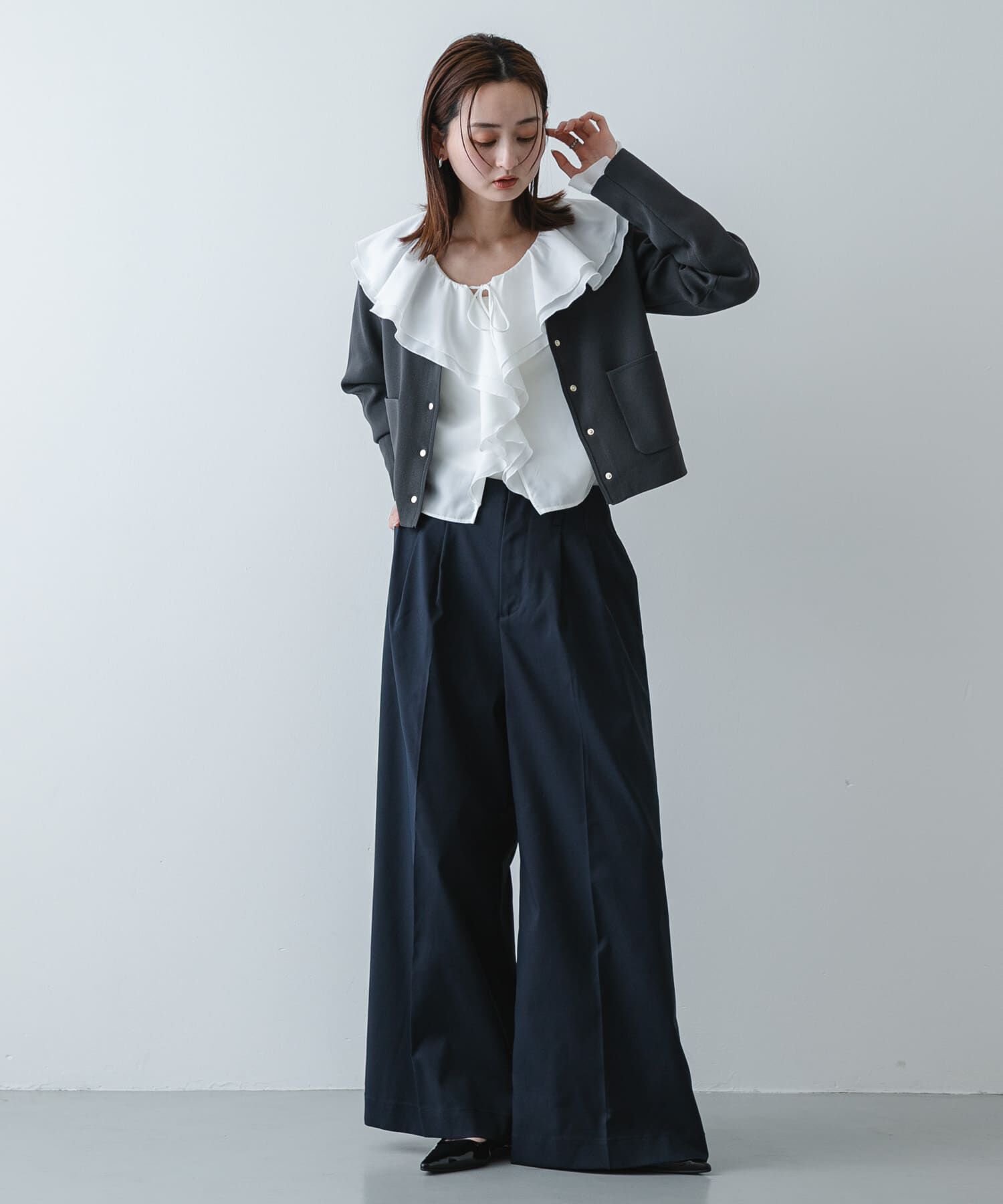 SENSE OF PLACE by URBAN RESEARCH「『洗濯可』コンパクトニットボタンカーディガン」|ニット・セーター|