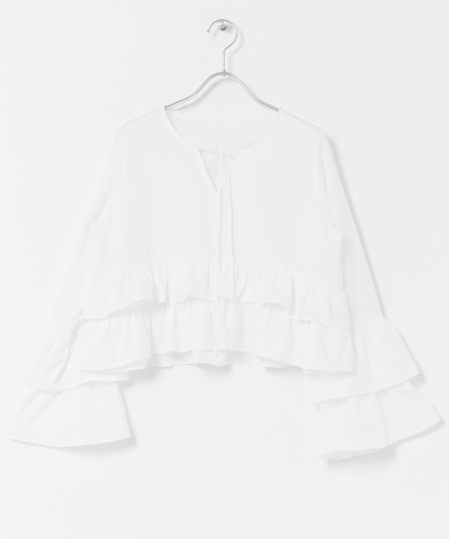 SENSE OF PLACE by URBAN RESEARCH「ダブルフリルブラウス」|シャツ・ブラウス|