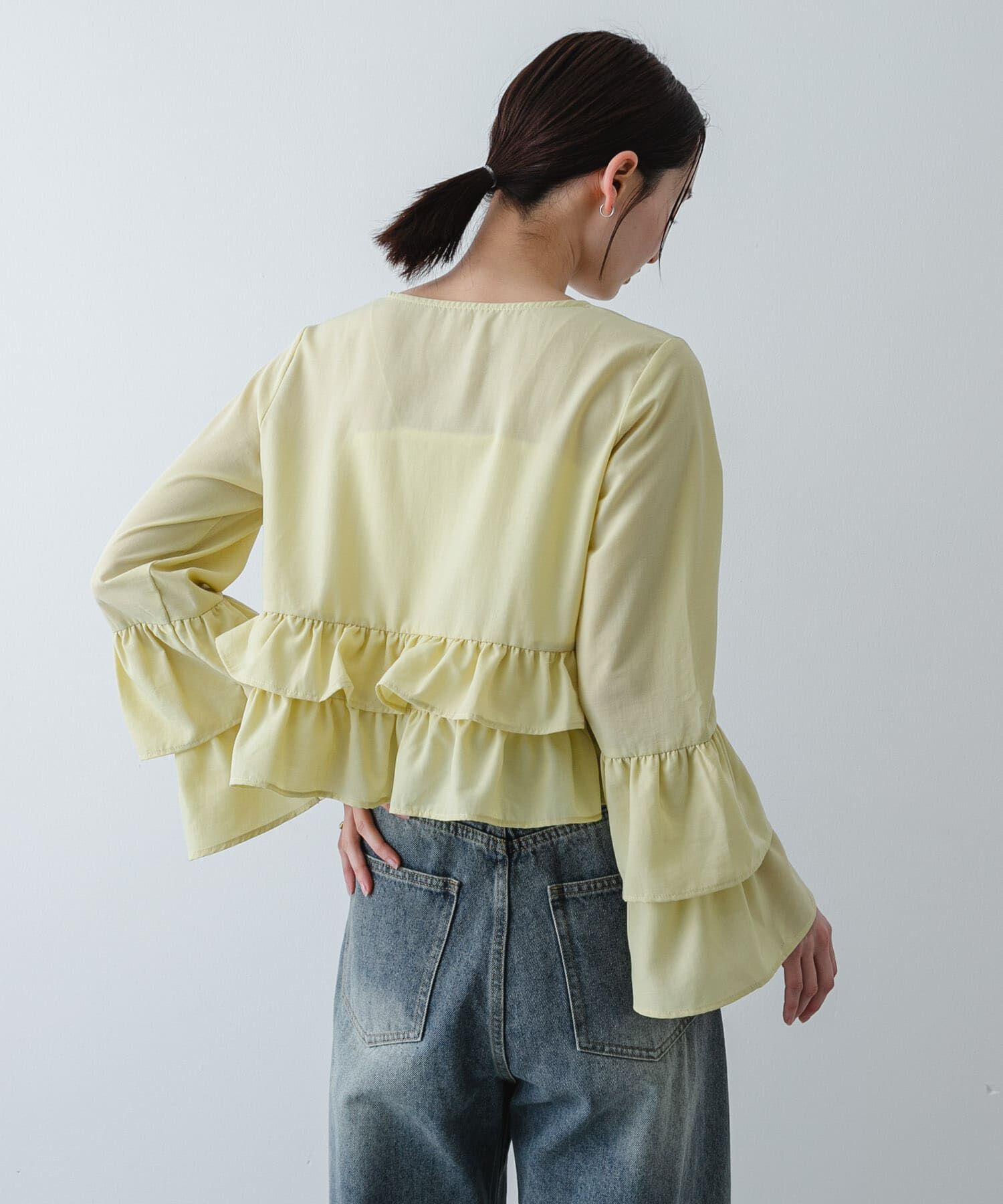 SENSE OF PLACE by URBAN RESEARCH「ダブルフリルブラウス」|シャツ・ブラウス|