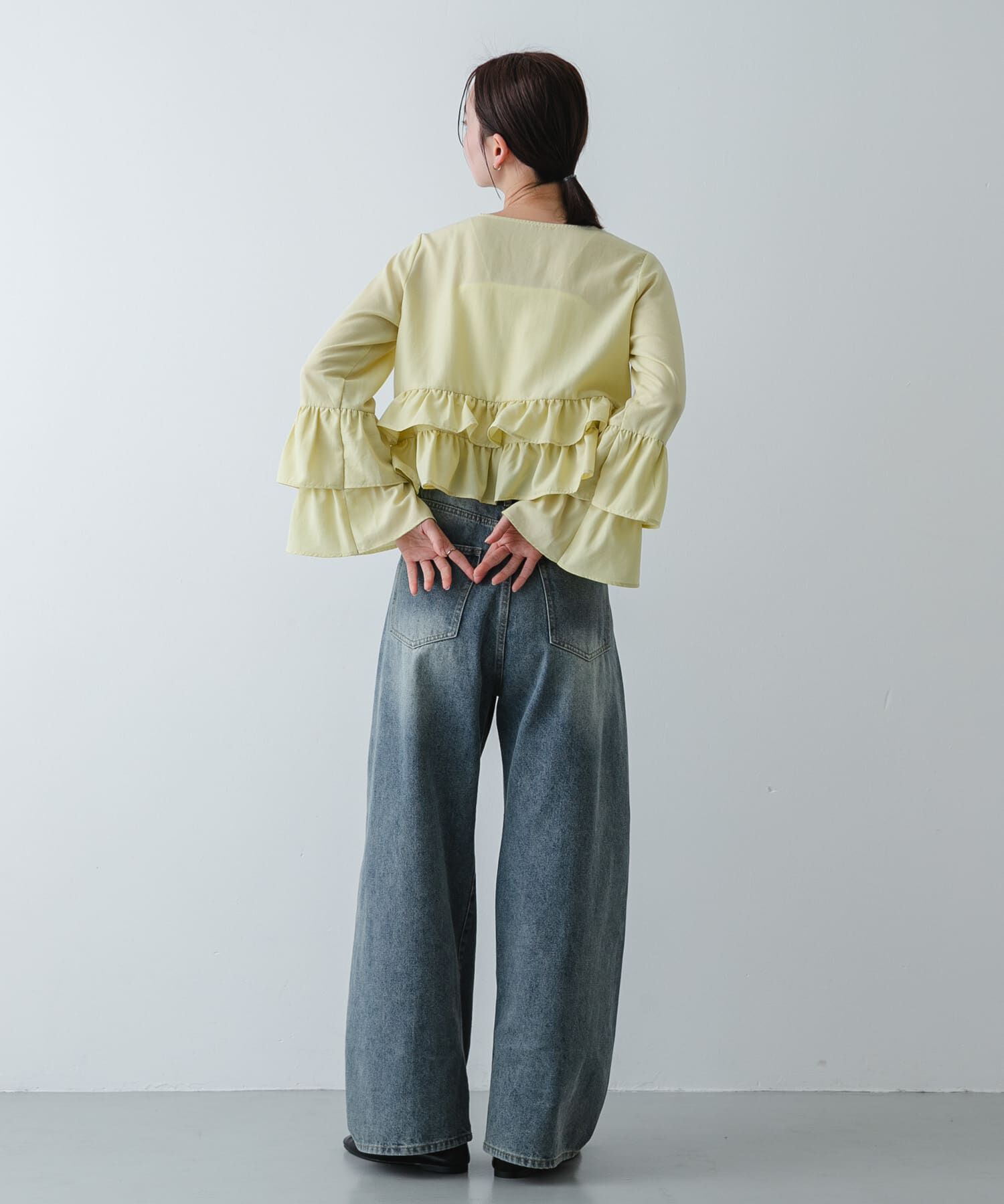SENSE OF PLACE by URBAN RESEARCH「ダブルフリルブラウス」|シャツ・ブラウス|